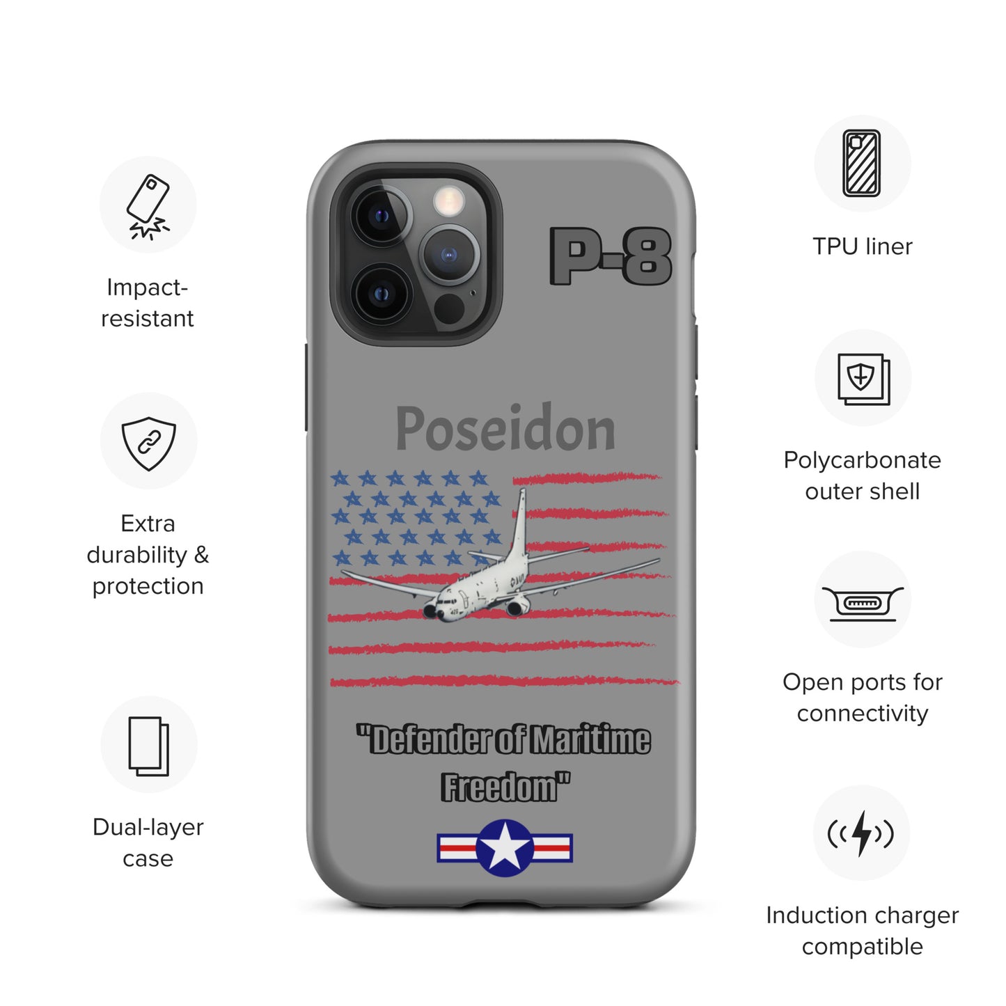 Poseidon Patriot iPhone Case
