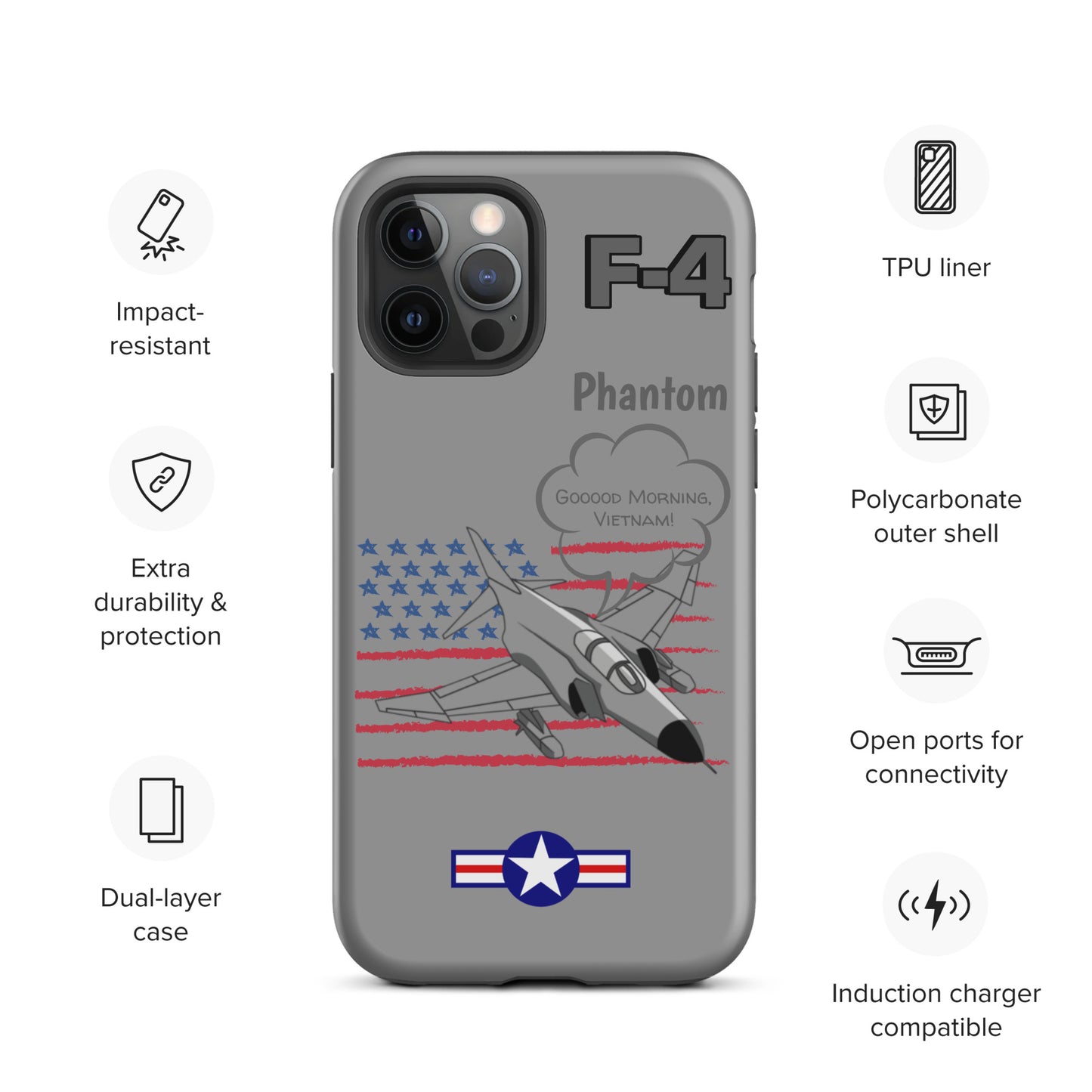 Patriot Phantom iPhone Case (Without Quotes)