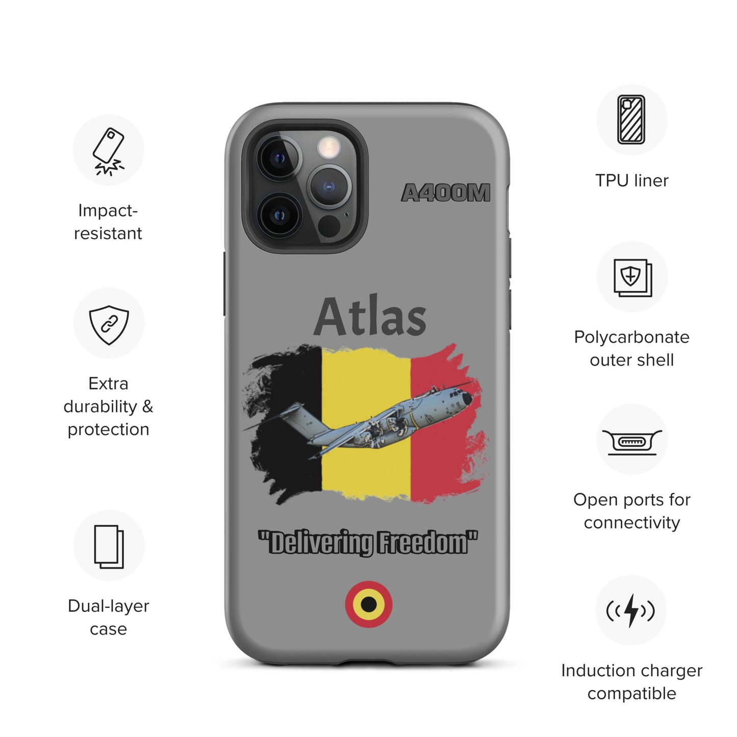 Belgian Atlas Patriot iPhone Case