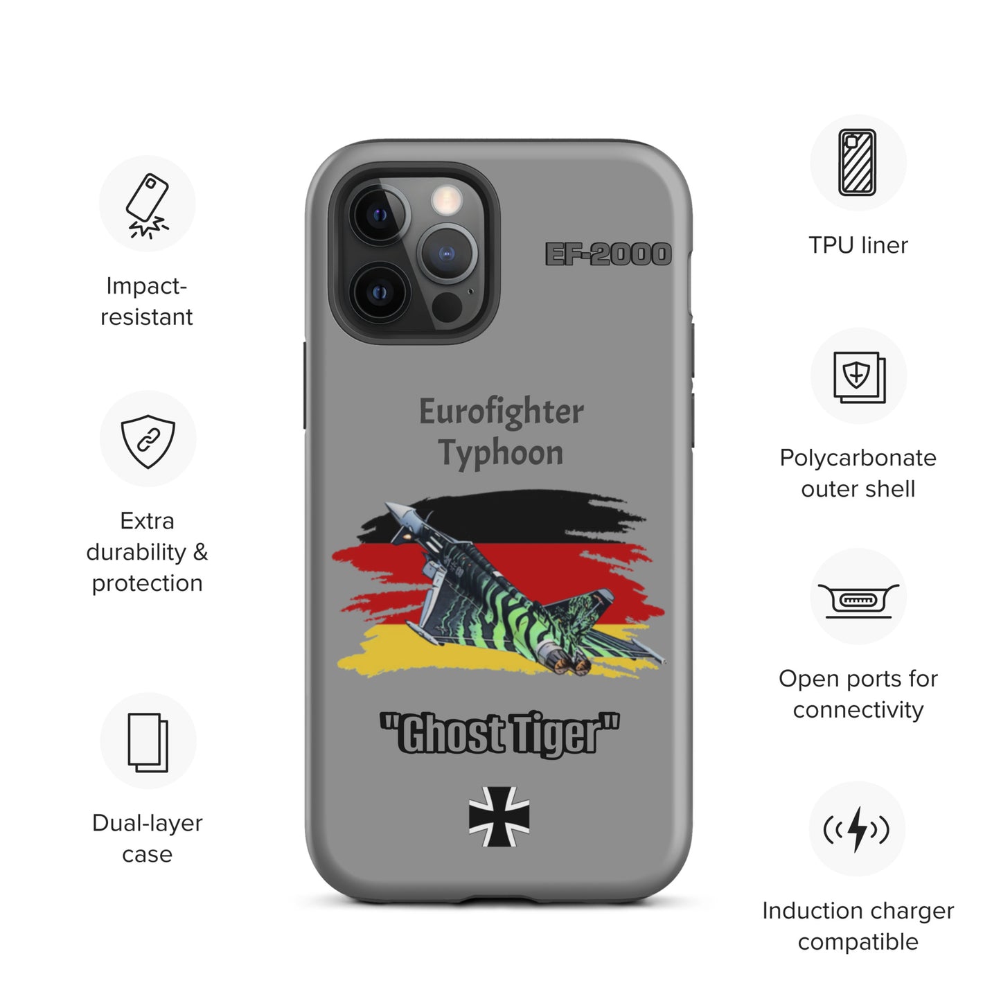 Ghost Tiger Typhoon Patriot iPhone Case