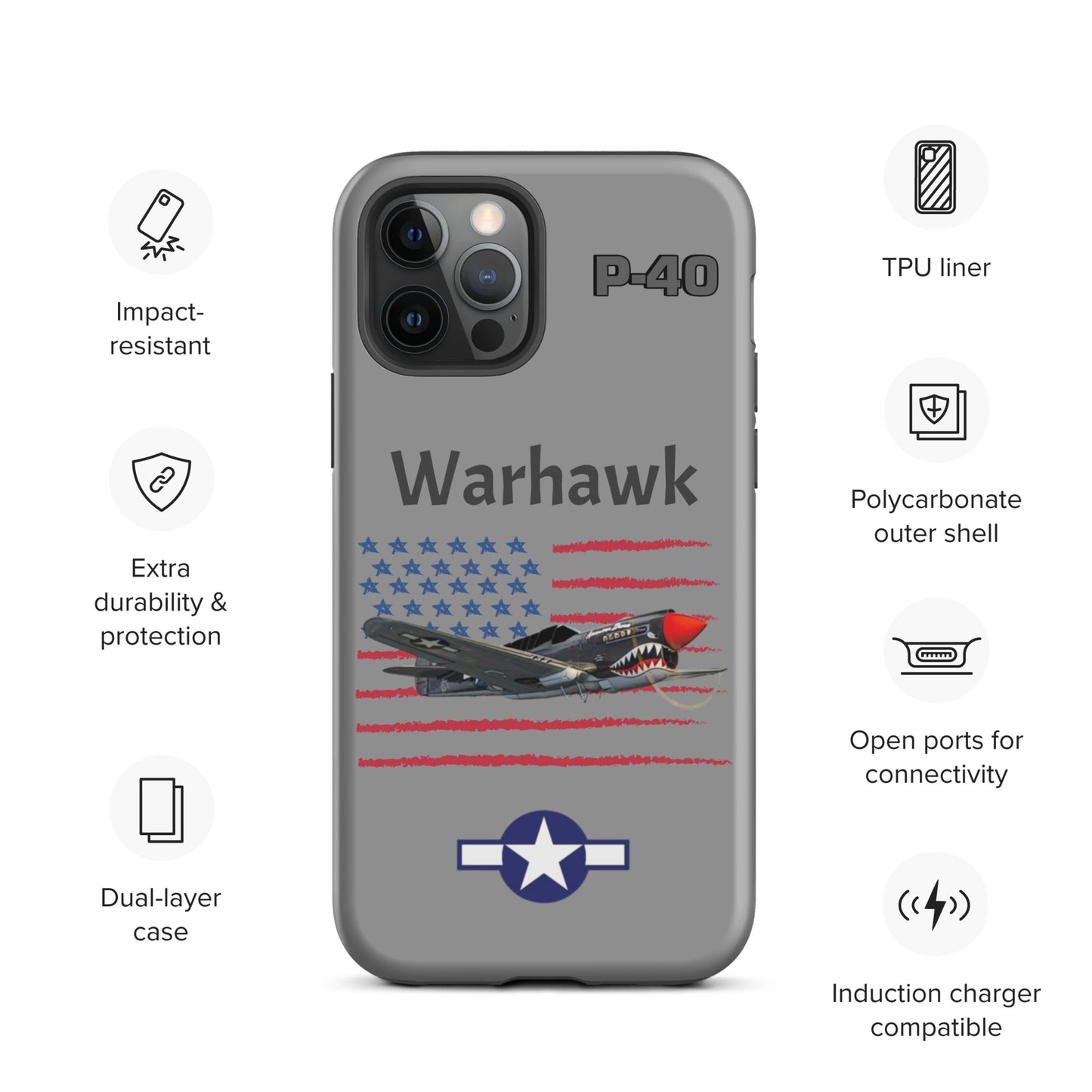 WWII Warhawk Patriot iPhone Case