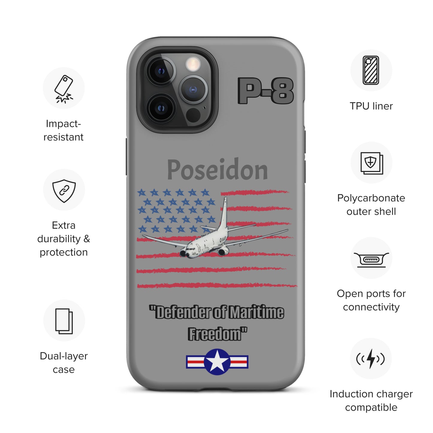 Poseidon Patriot iPhone Case
