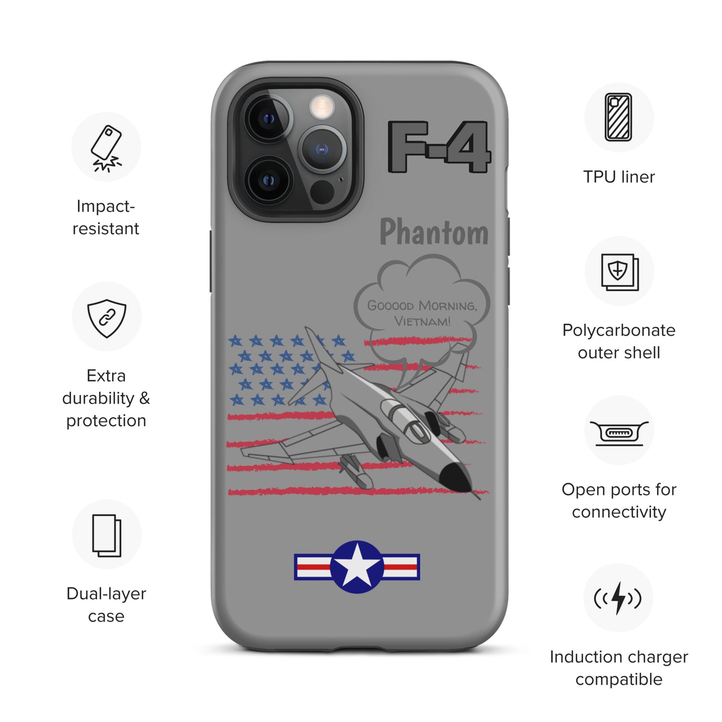 Patriot Phantom iPhone Case (Without Quotes)
