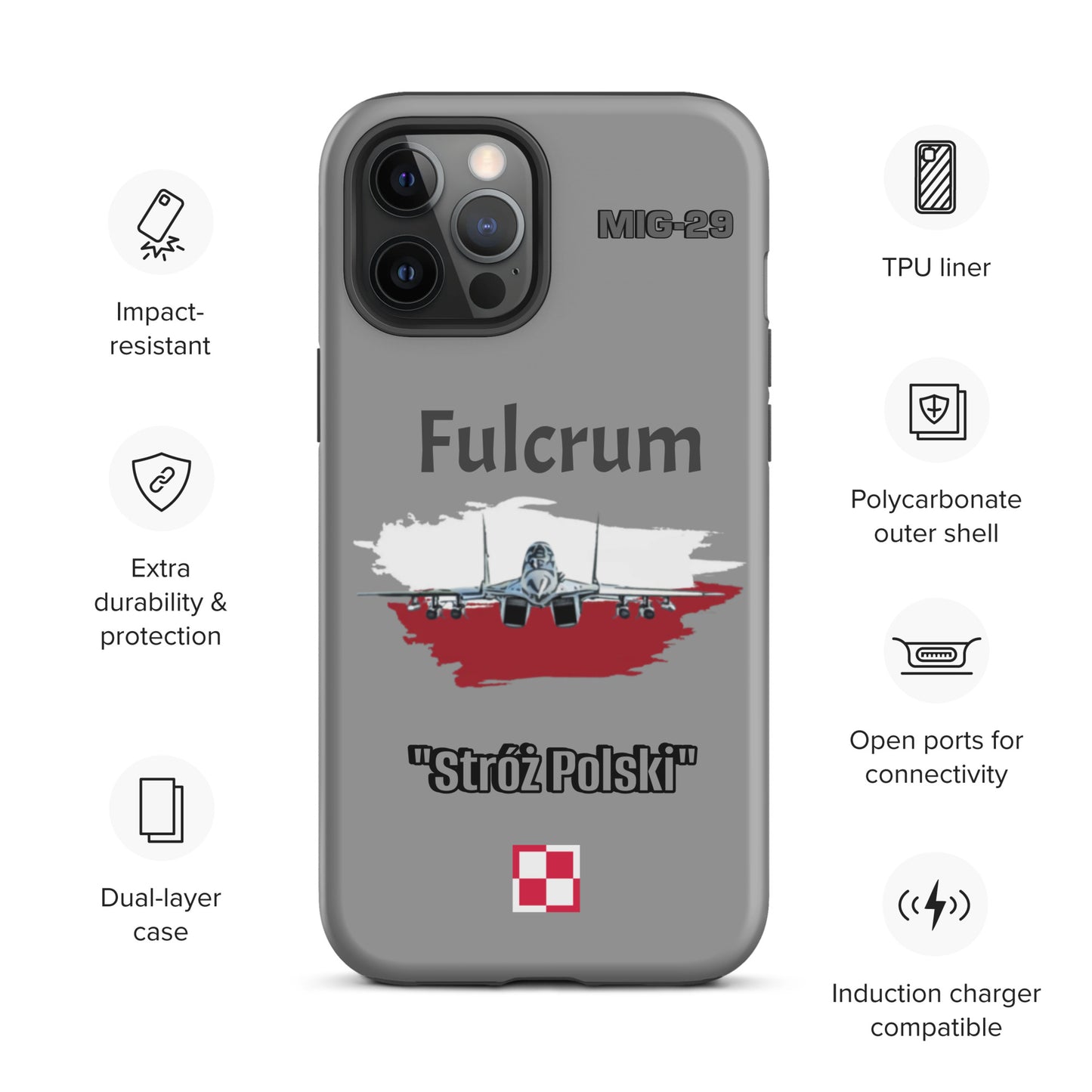 Poland Fulcrum Patriot iPhone Case