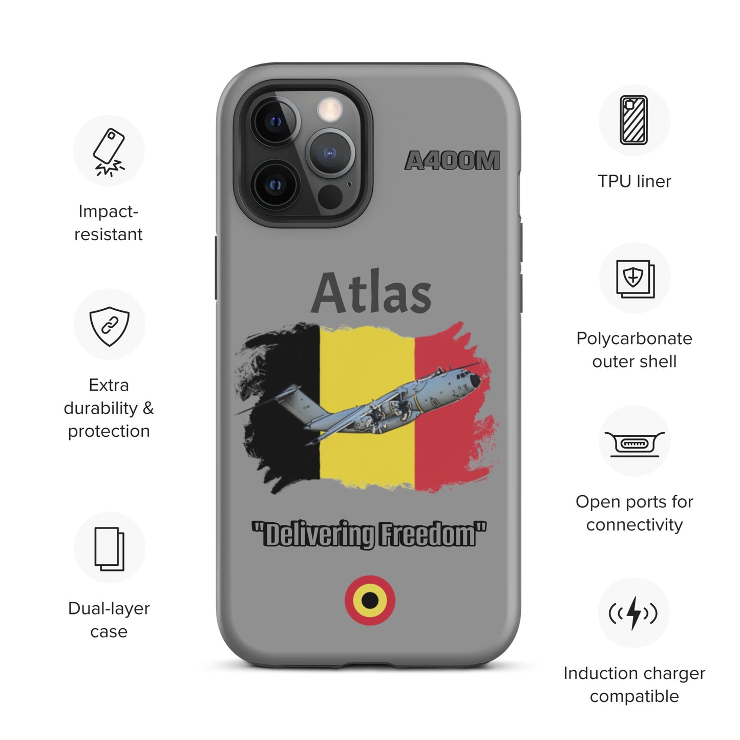 Belgian Atlas Patriot iPhone Case