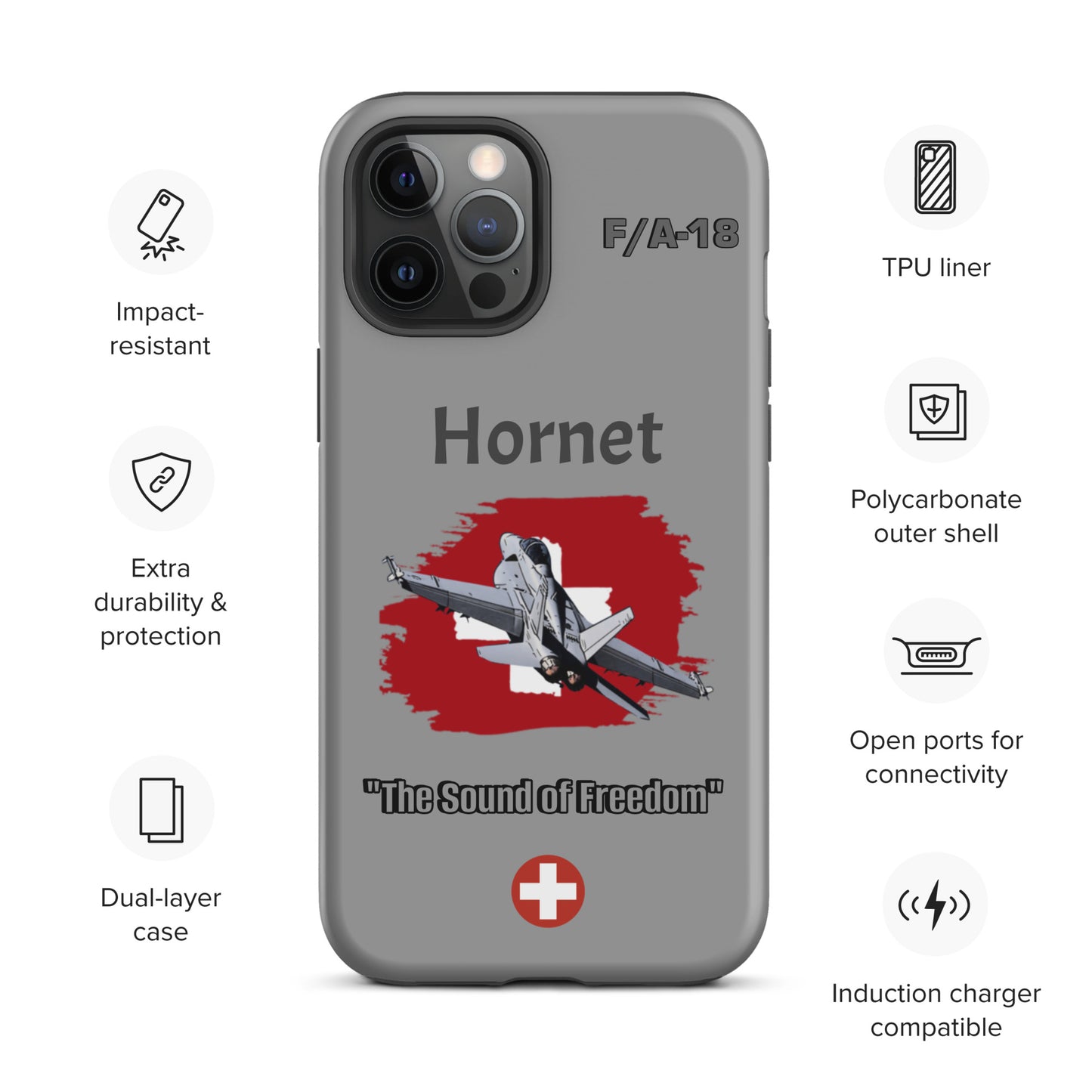 Swiss Hornet Patriot iPhone Case