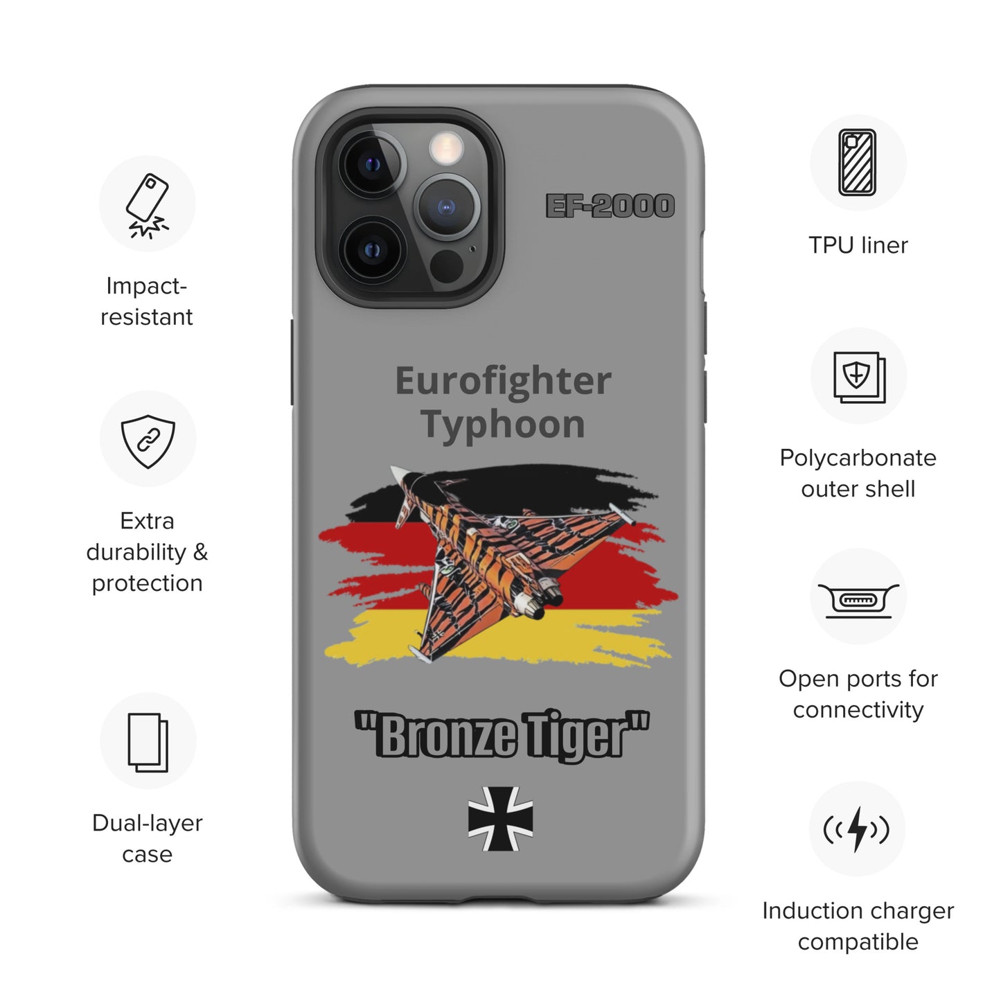 Bronze Tiger Typhoon Patriot iPhone Case