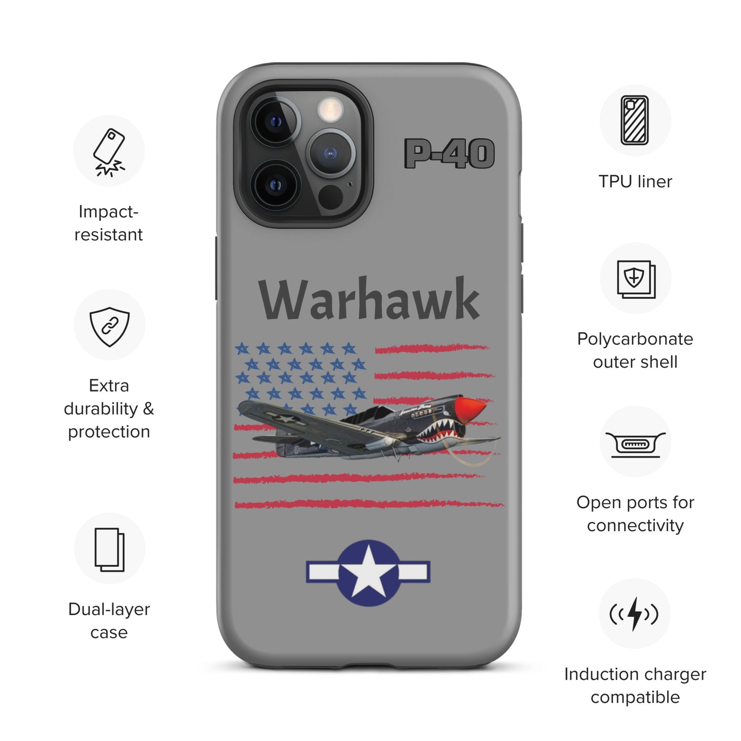 WWII Warhawk Patriot iPhone Case