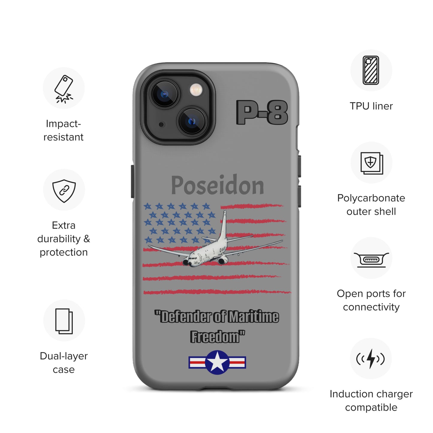 Poseidon Patriot iPhone Case