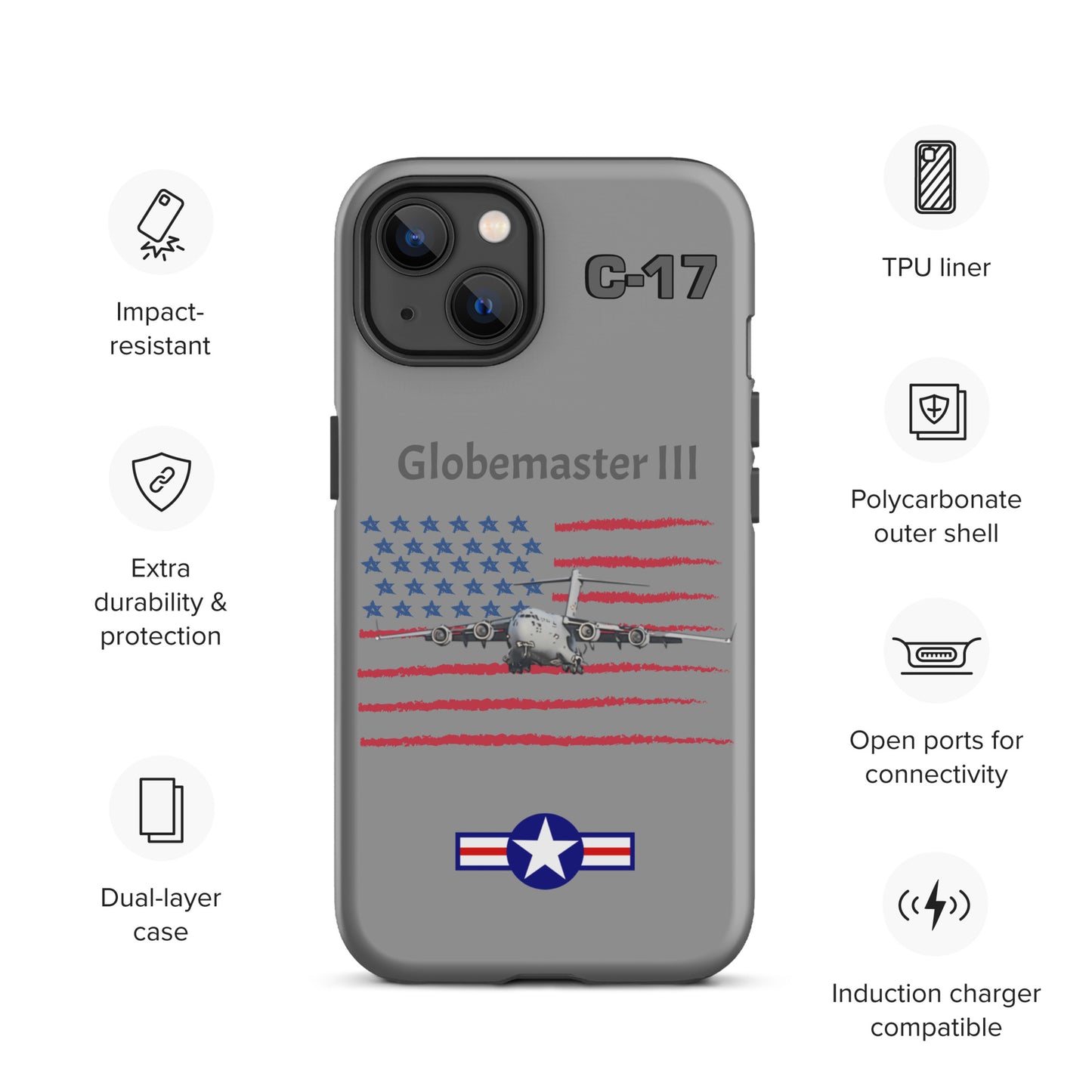 Globemaster Patriot iPhone Case (Without Quotes)