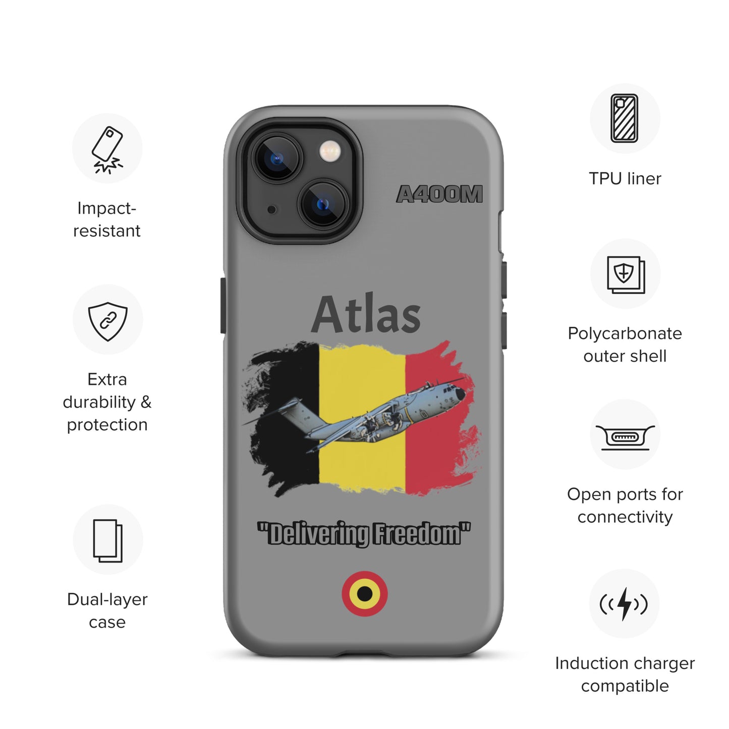 Belgian Atlas Patriot iPhone Case