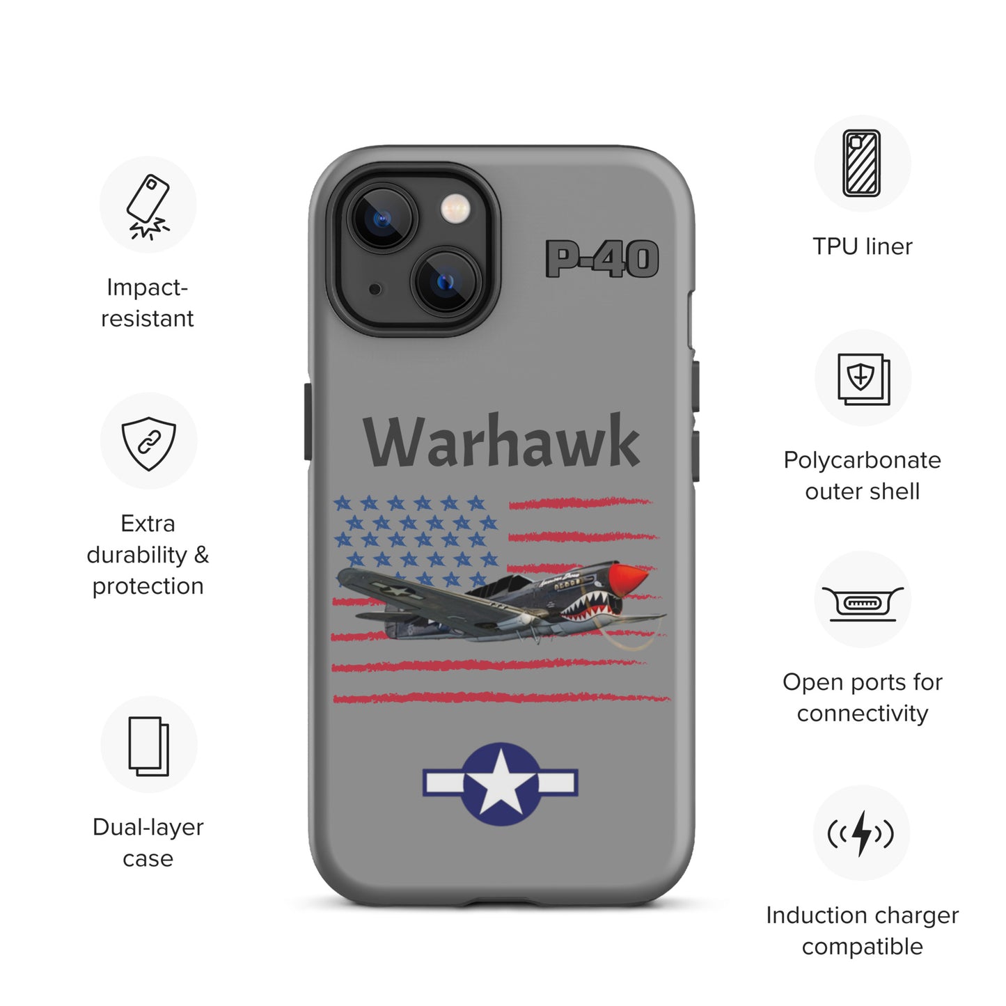 WWII Warhawk Patriot iPhone Case