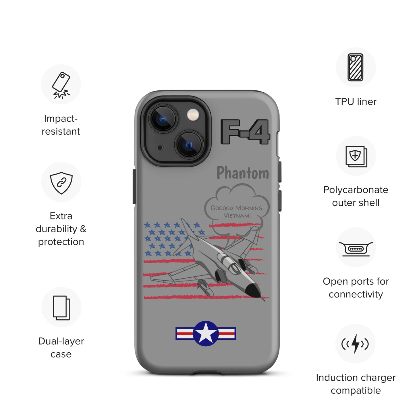 Patriot Phantom iPhone Case (Without Quotes)