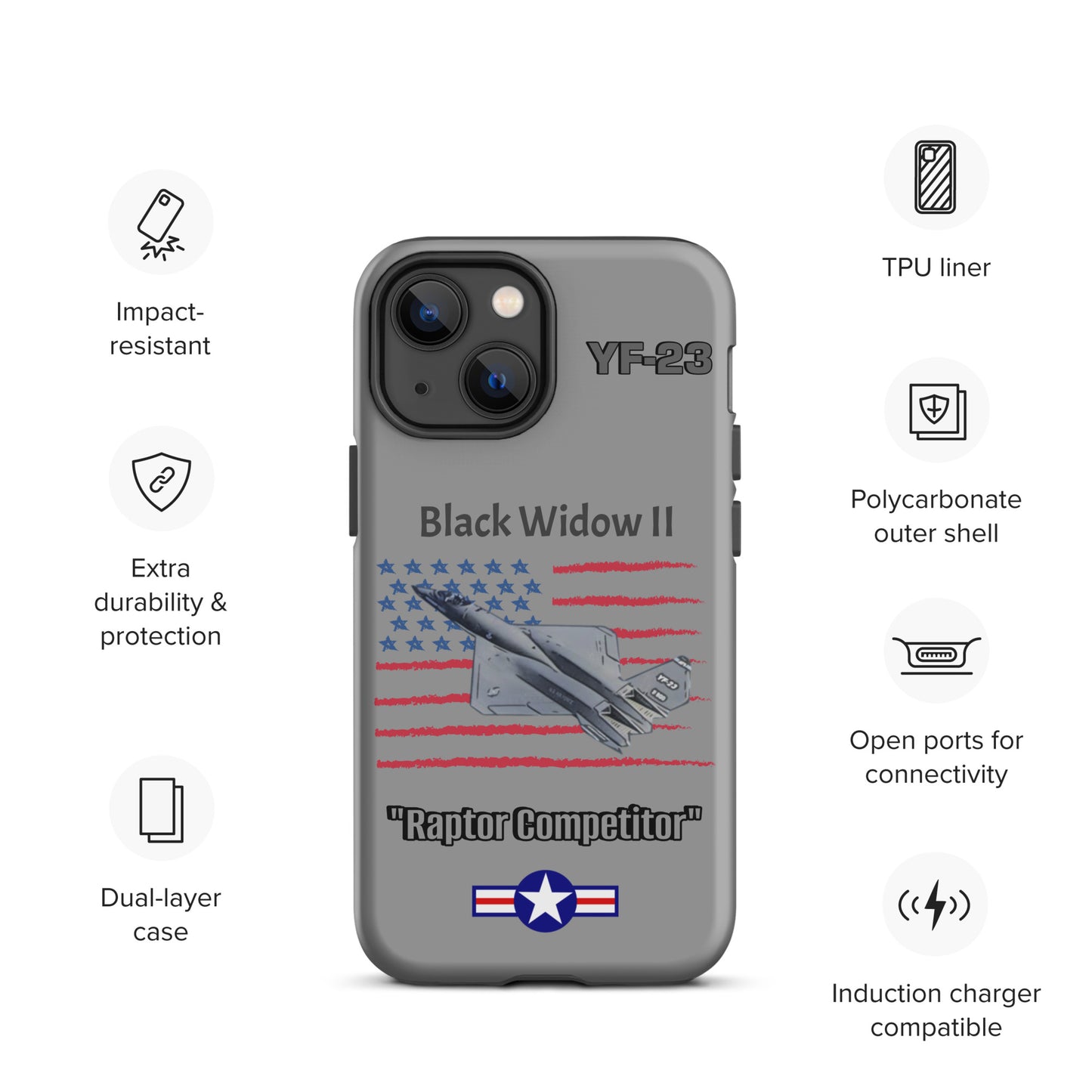Black Widow Patriot iPhone Case