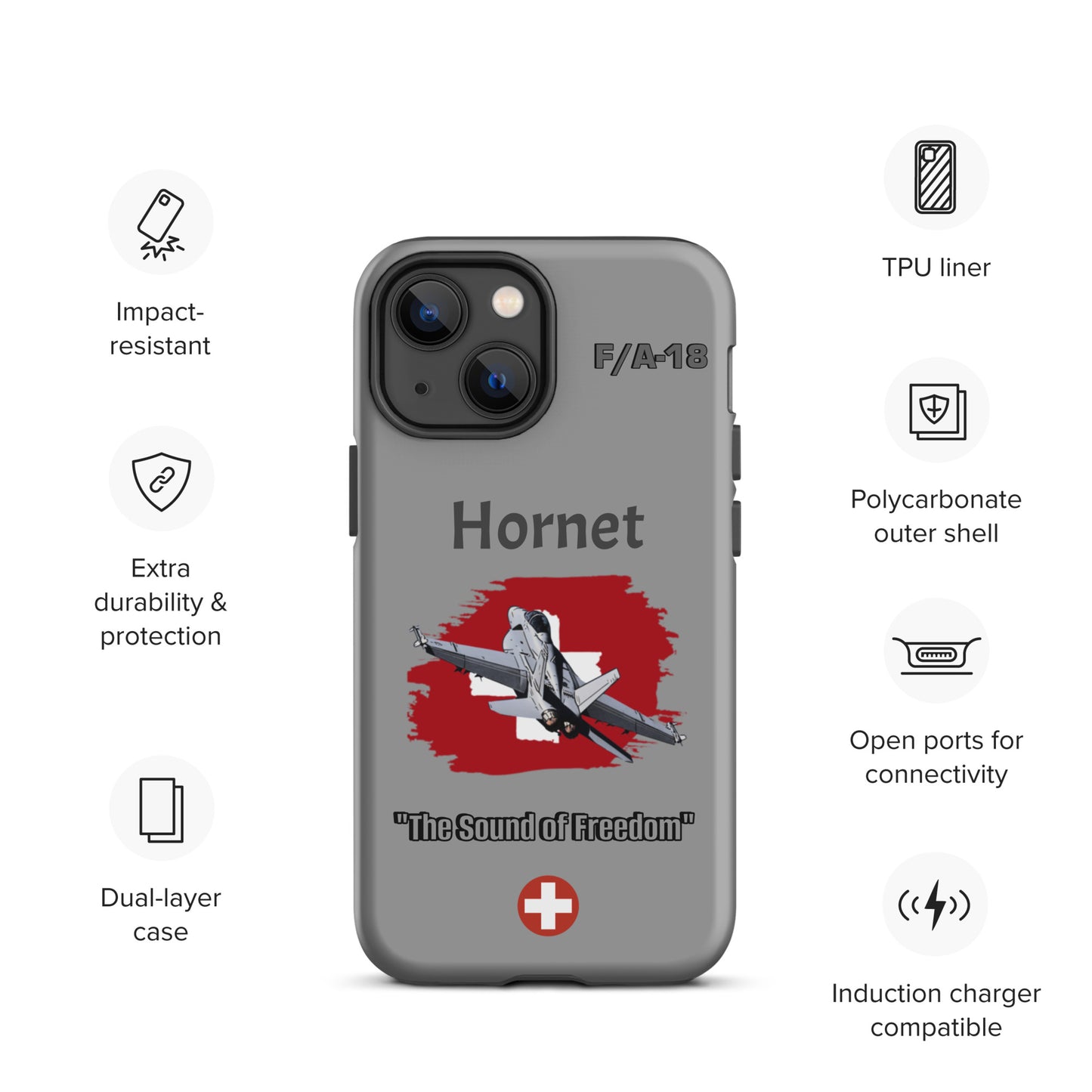 Swiss Hornet Patriot iPhone Case