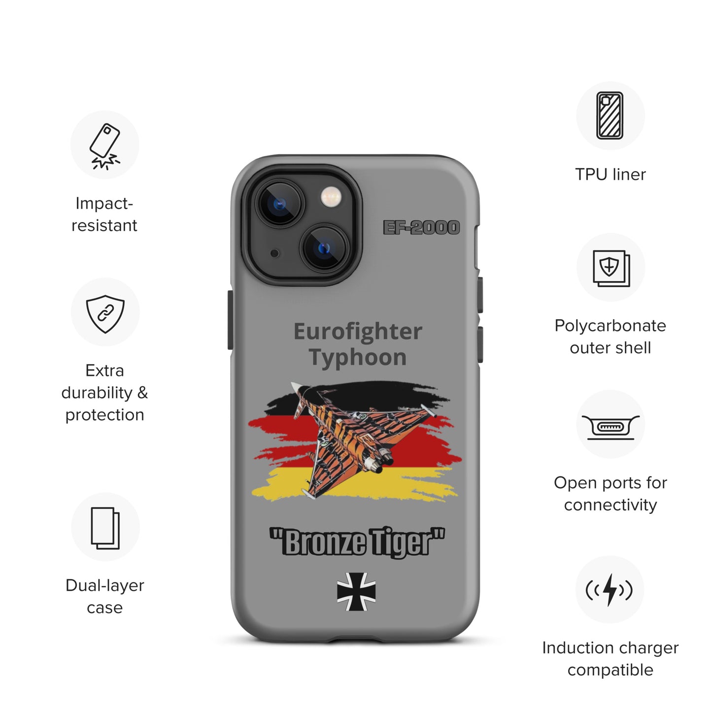 Bronze Tiger Typhoon Patriot iPhone Case