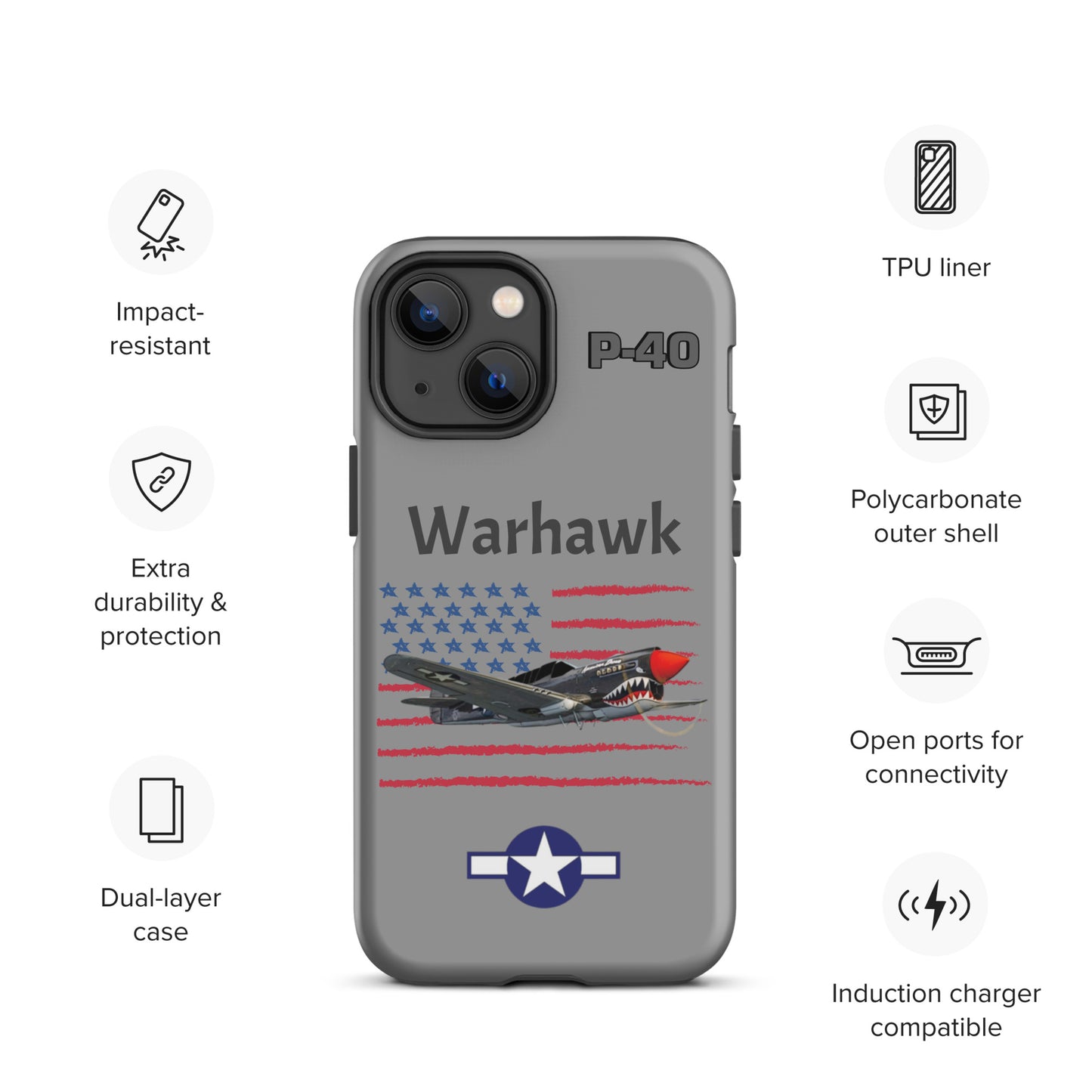 WWII Warhawk Patriot iPhone Case