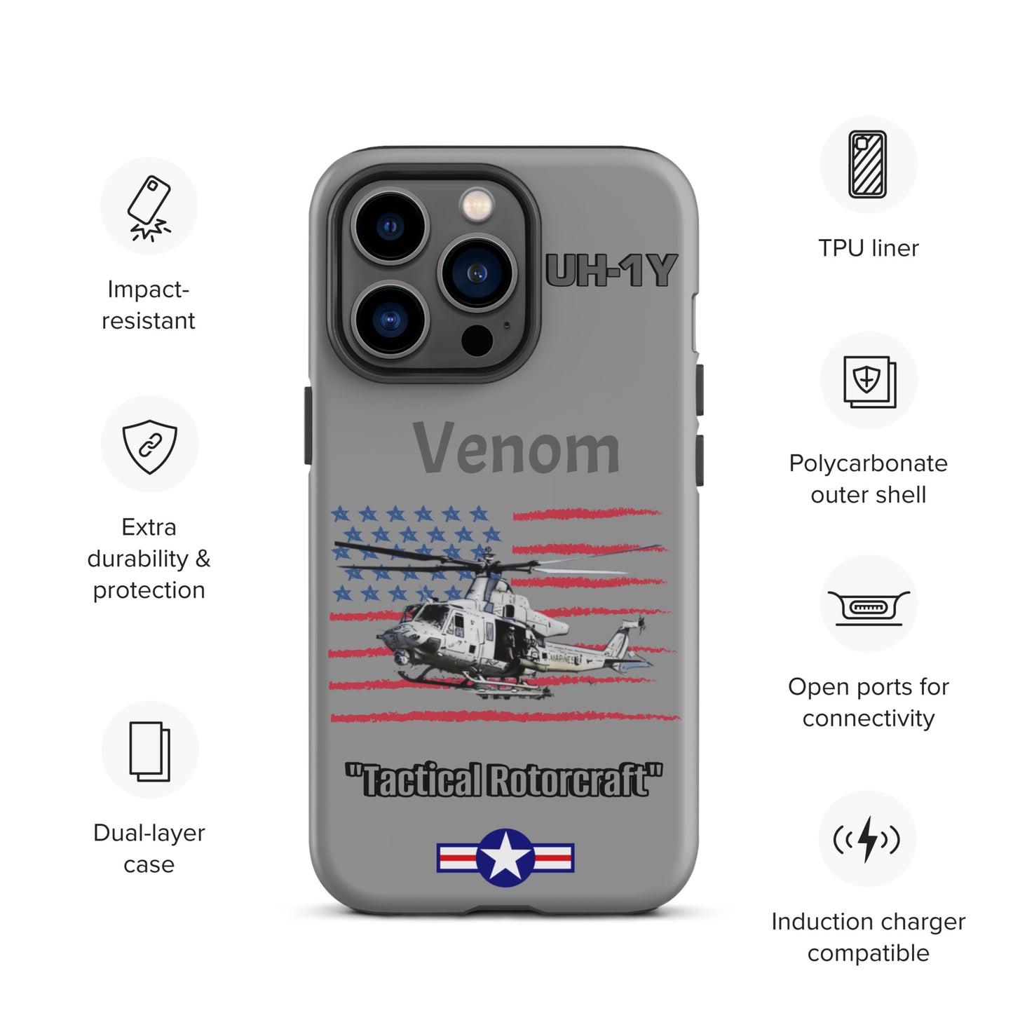 Super Huey Patriot iPhone Case