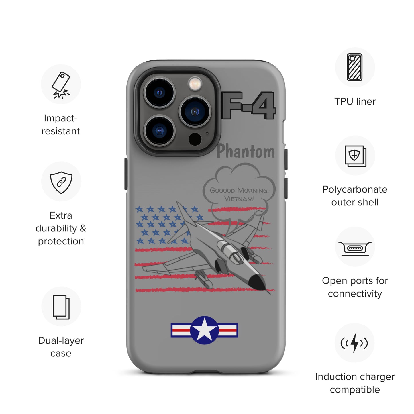 Patriot Phantom iPhone Case (Without Quotes)