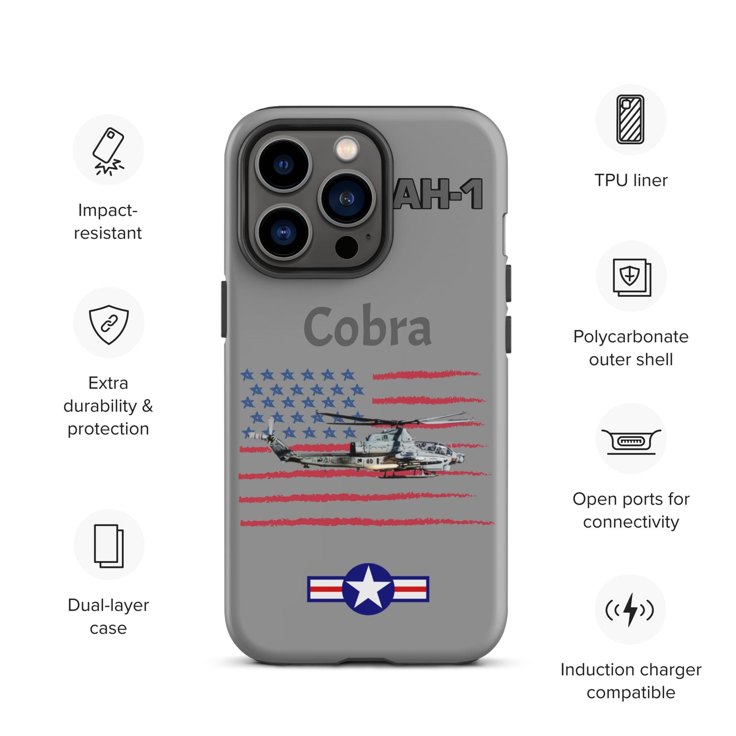 Cobra Patriot iPhone Case (Without Quotes)