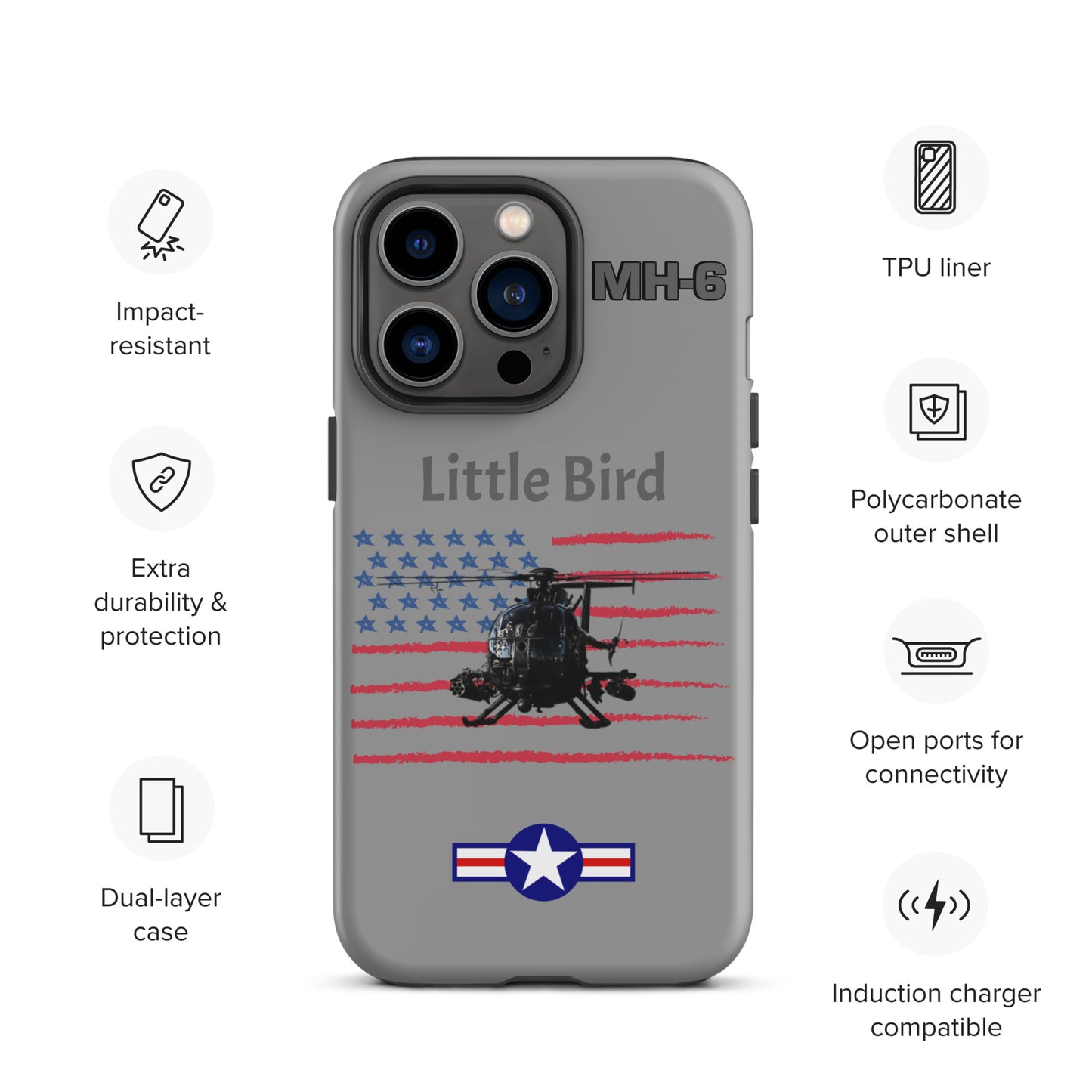 Little Bird Patriot iPhone Case (Without Quotes)