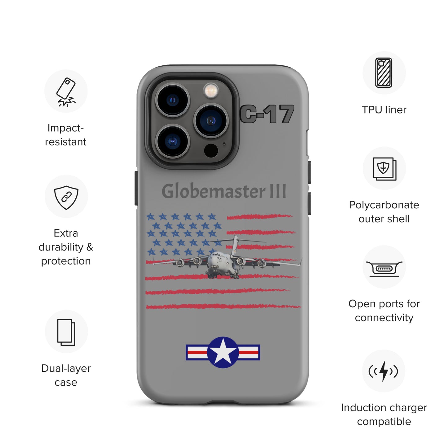 Globemaster Patriot iPhone Case (Without Quotes)