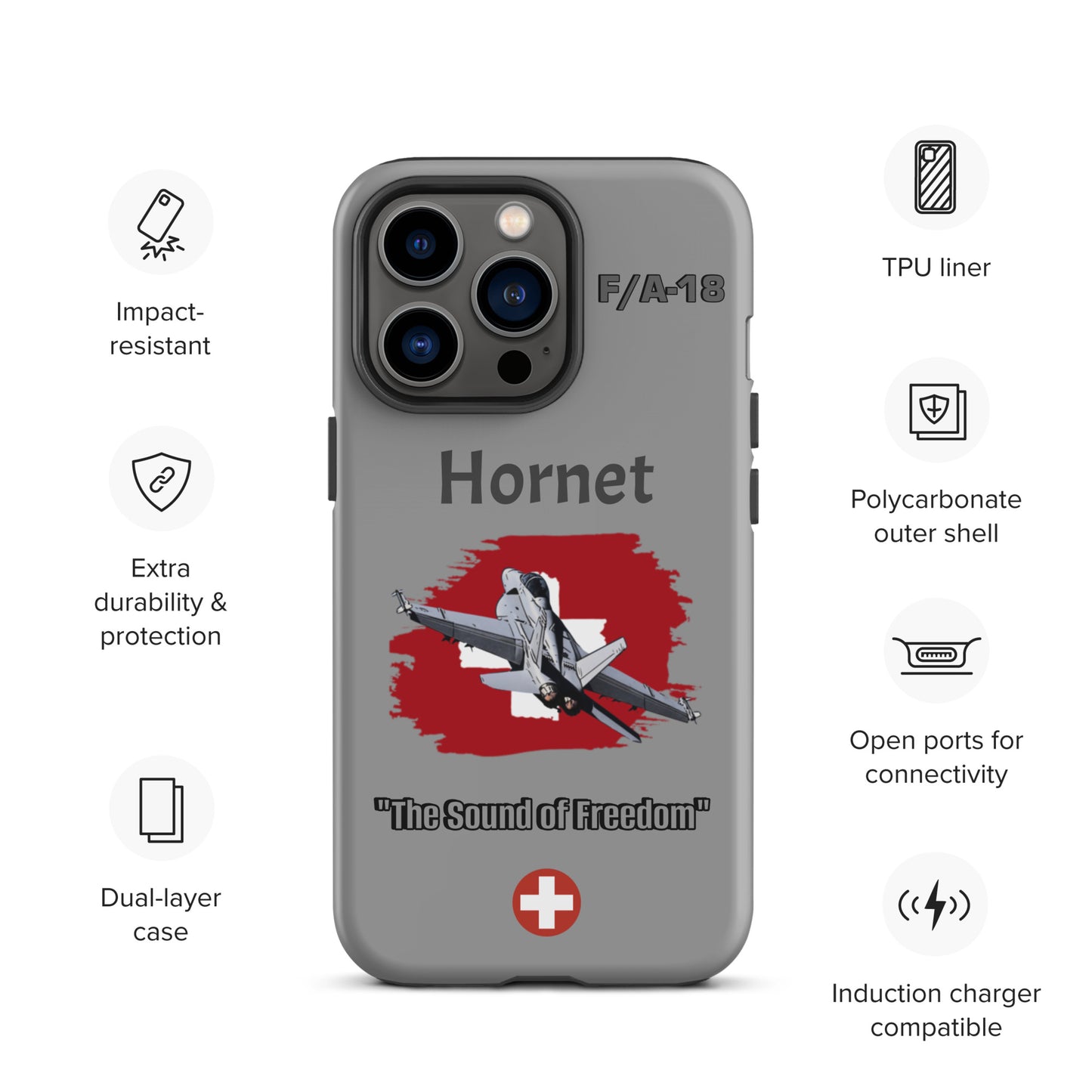 Swiss Hornet Patriot iPhone Case