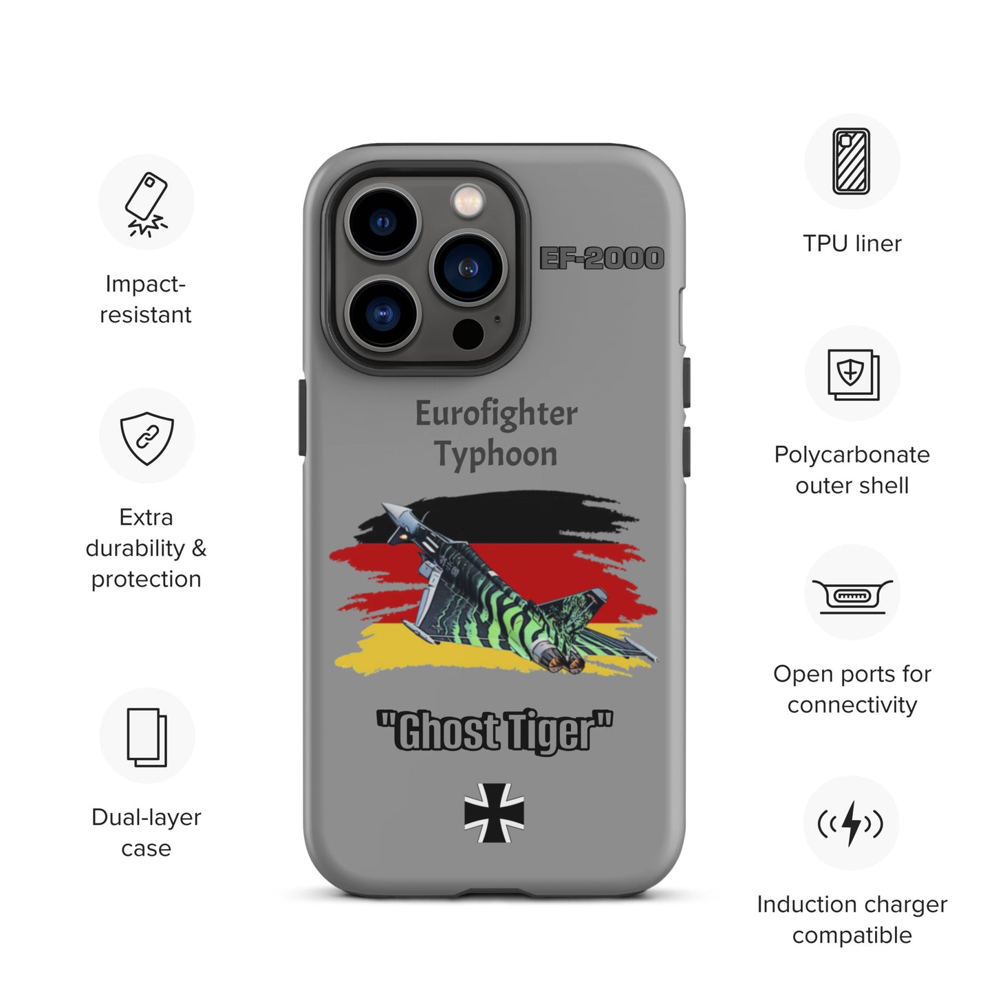 Ghost Tiger Typhoon Patriot iPhone Case