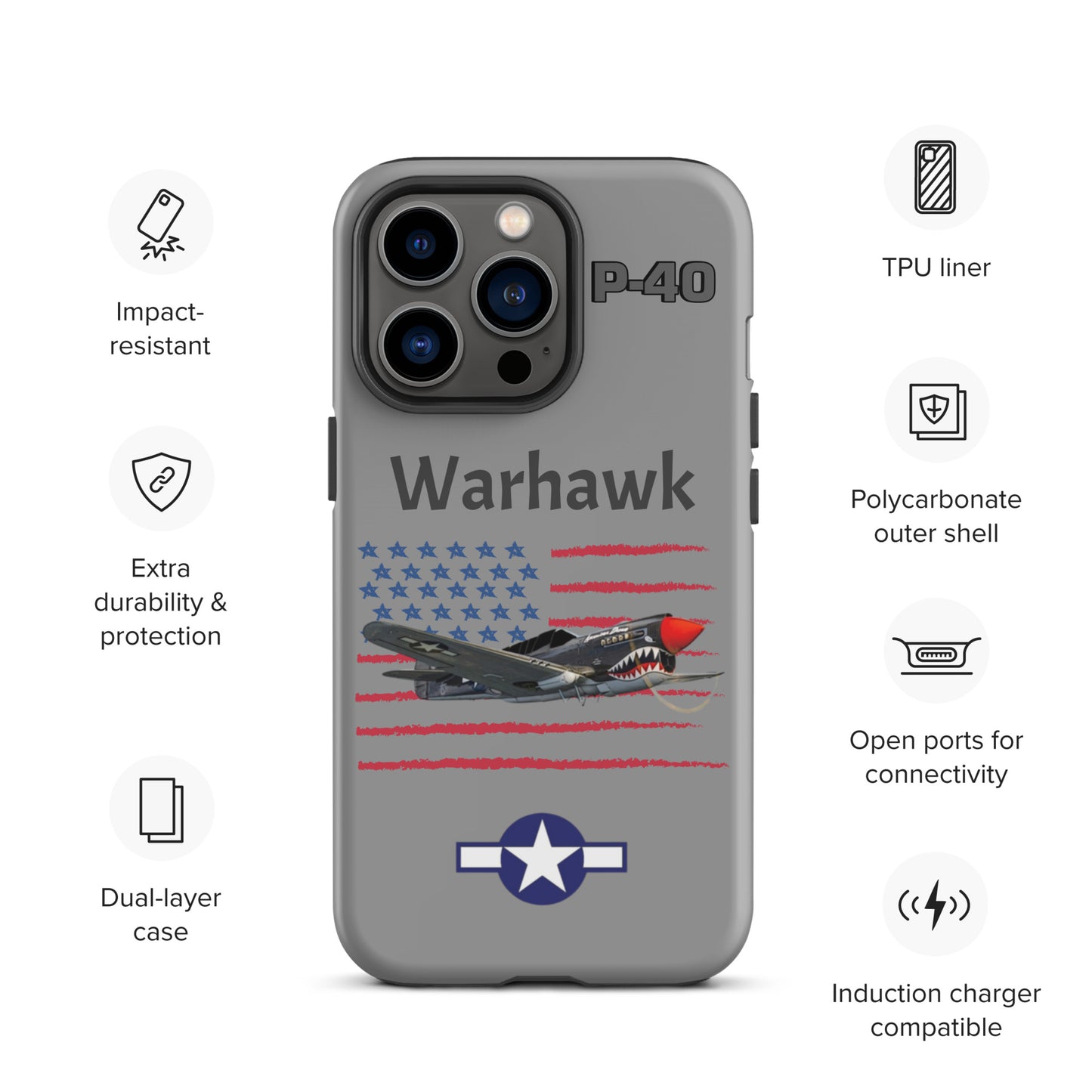 WWII Warhawk Patriot iPhone Case