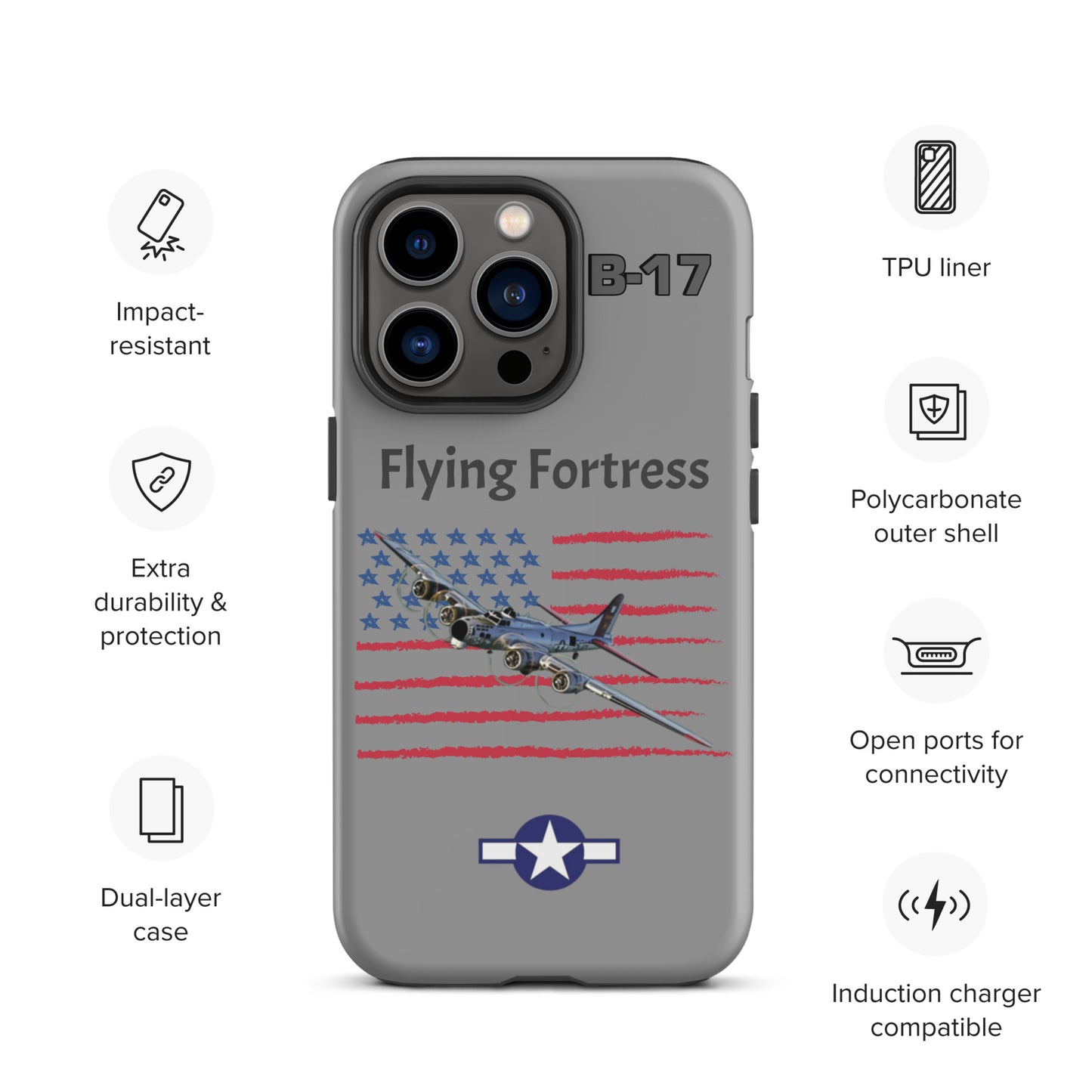 WWII Fortress Patriot iPhone Case