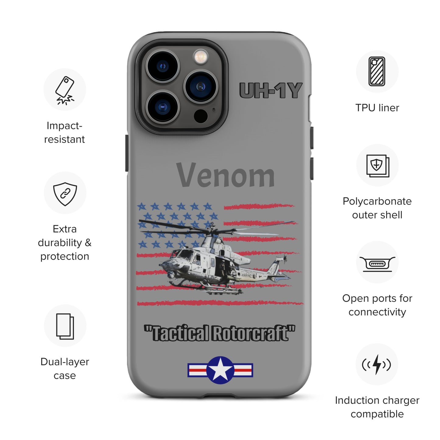Super Huey Patriot iPhone Case