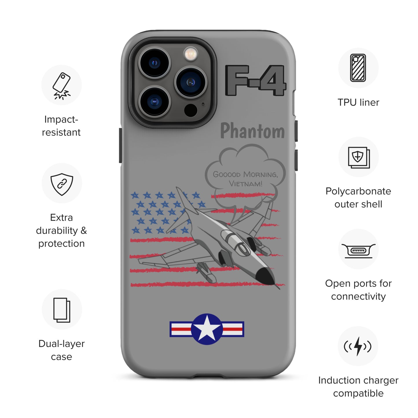 Patriot Phantom iPhone Case (Without Quotes)