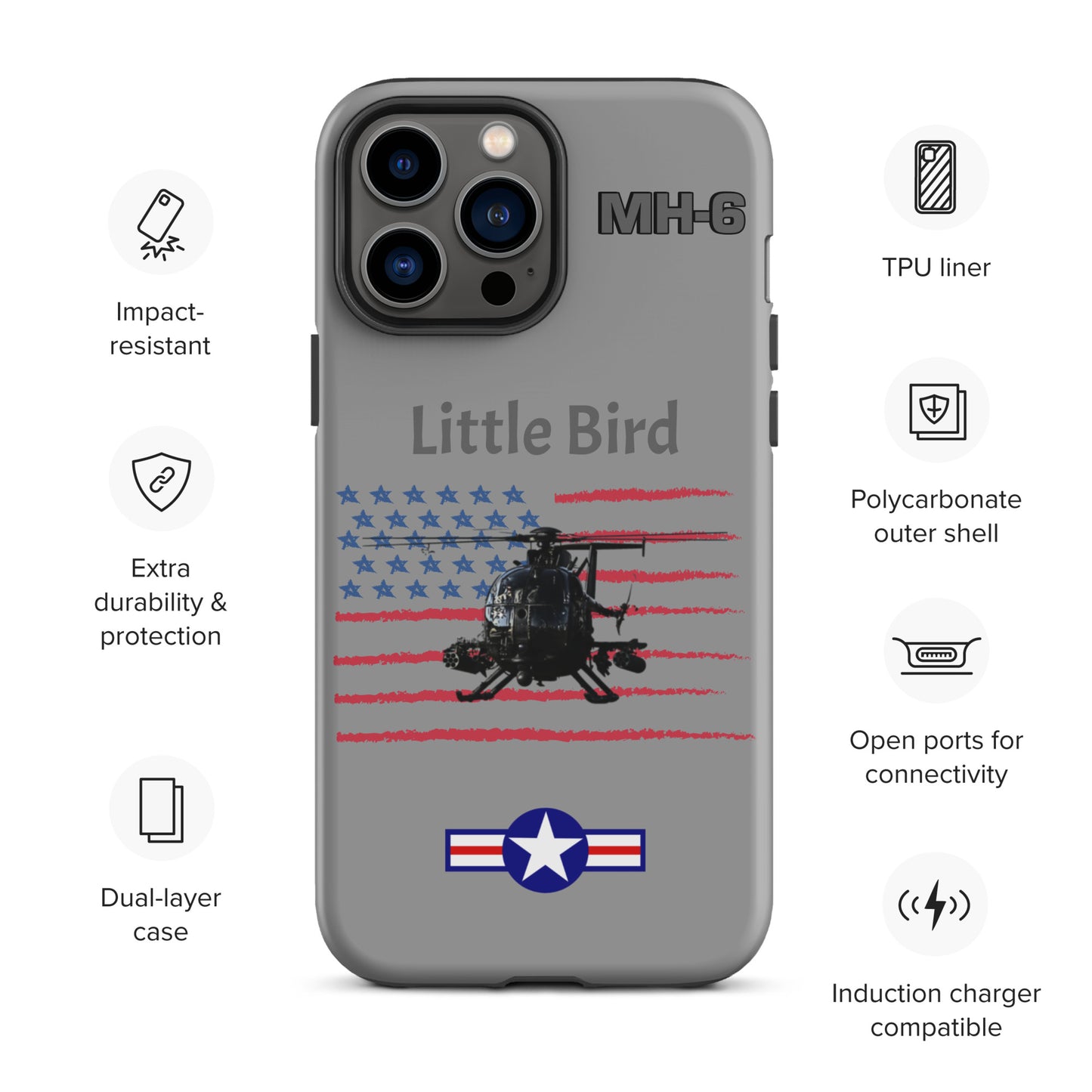 Little Bird Patriot iPhone Case (Without Quotes)