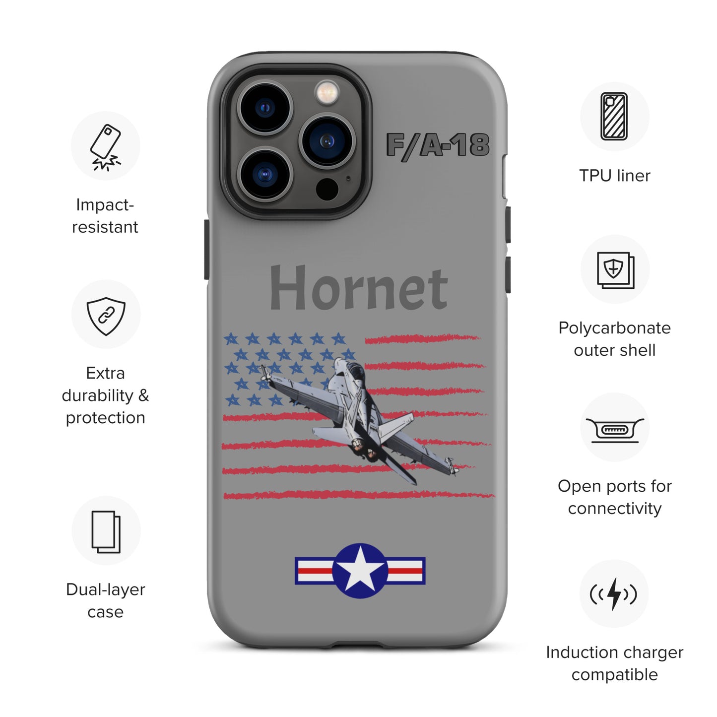 Hornet Patriot iPhone Case (Without Quotes)