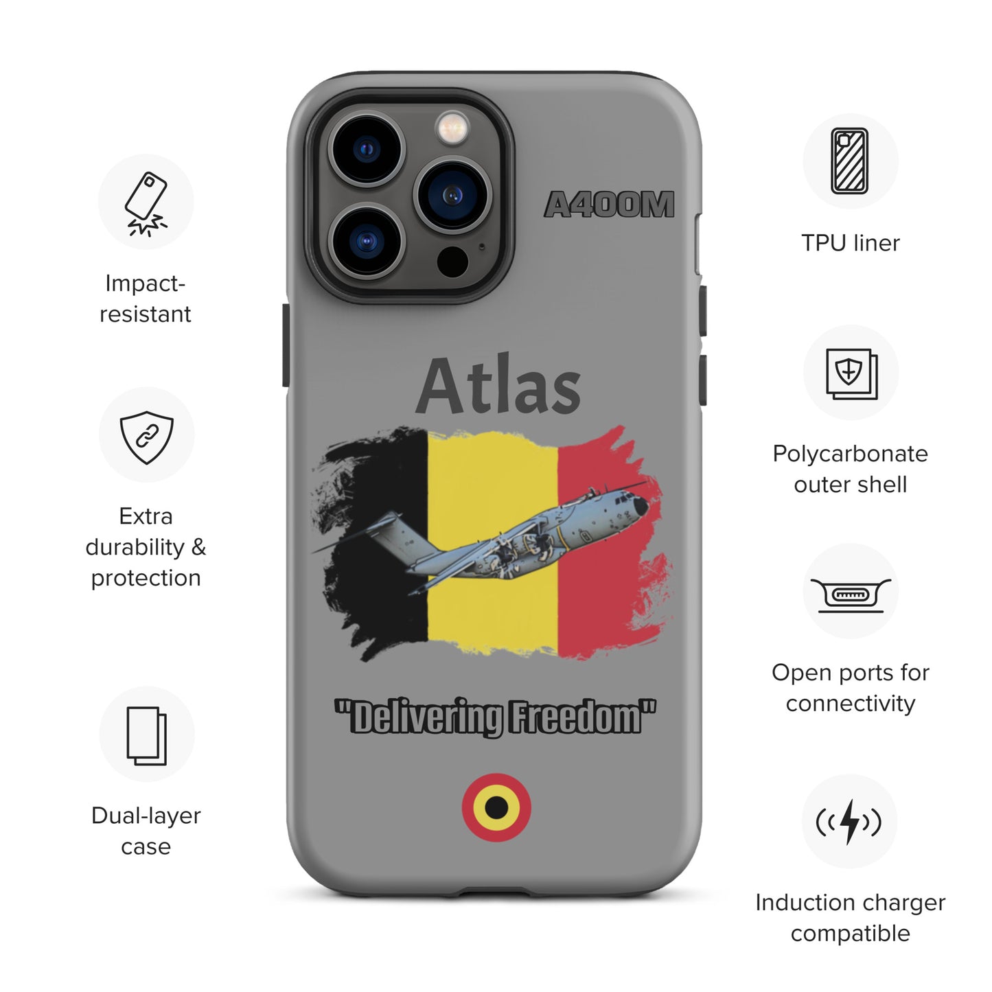 Belgian Atlas Patriot iPhone Case