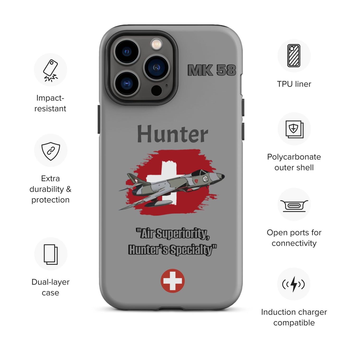 Swiss Hunter Patriot iPhone Case