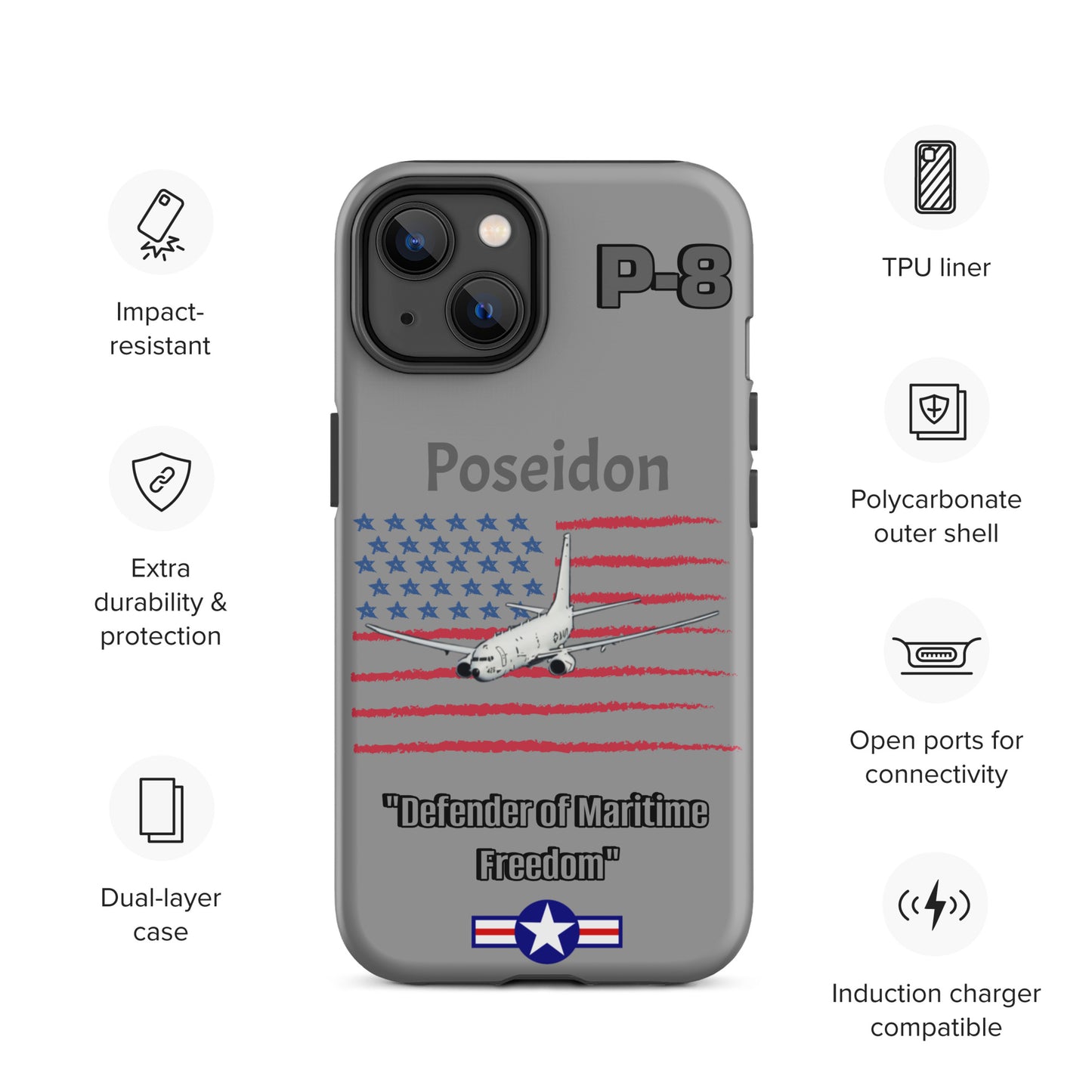 Poseidon Patriot iPhone Case