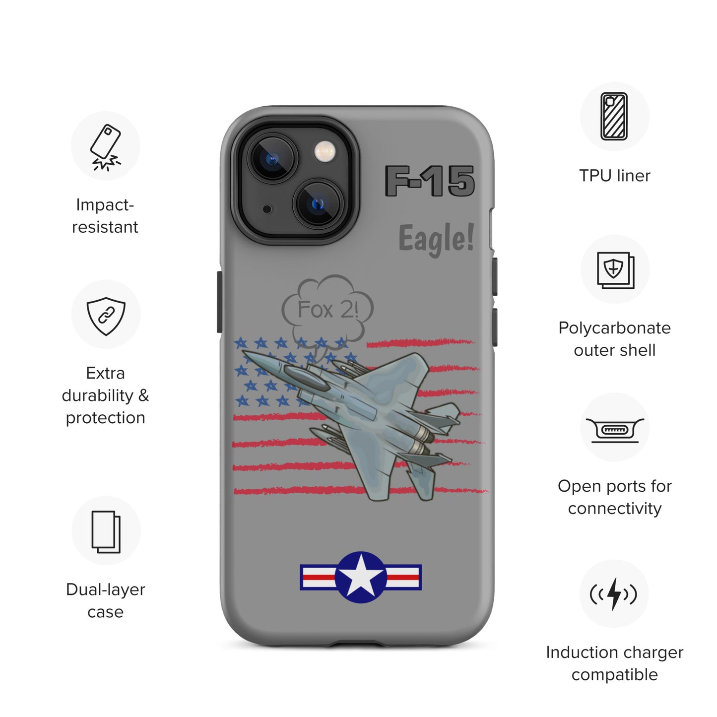 Eagle Wings Freedom iPhone Case (Without Quotes)