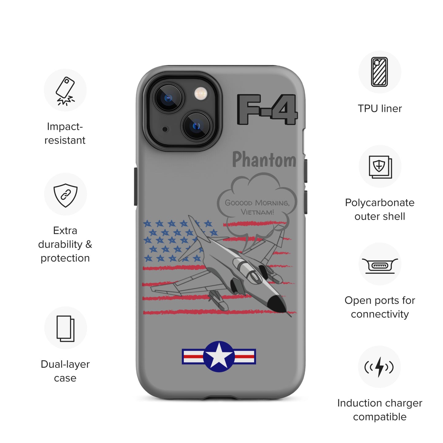 Patriot Phantom iPhone Case (Without Quotes)