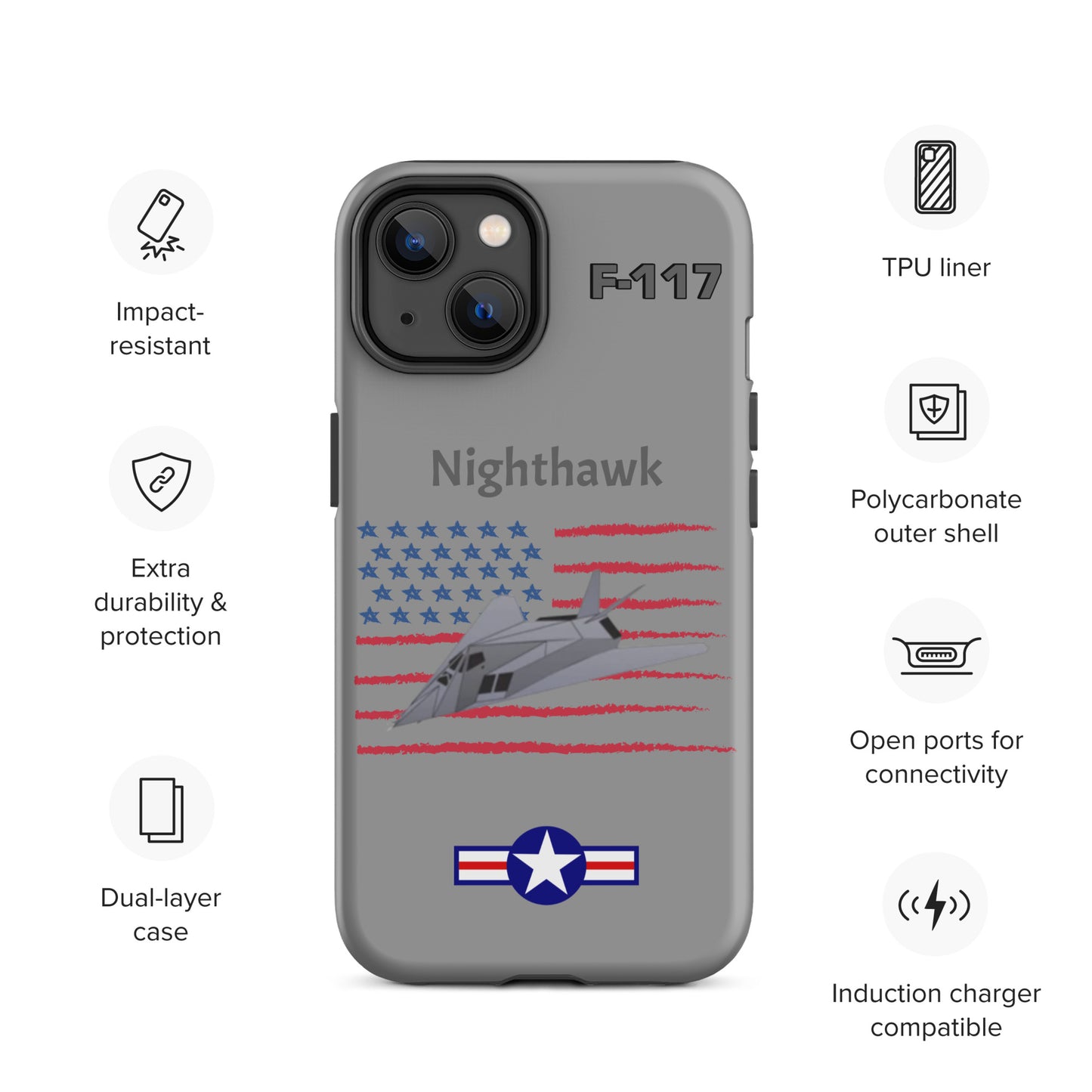 Nighthawk Patriot iPhone Case (Without Quotes)