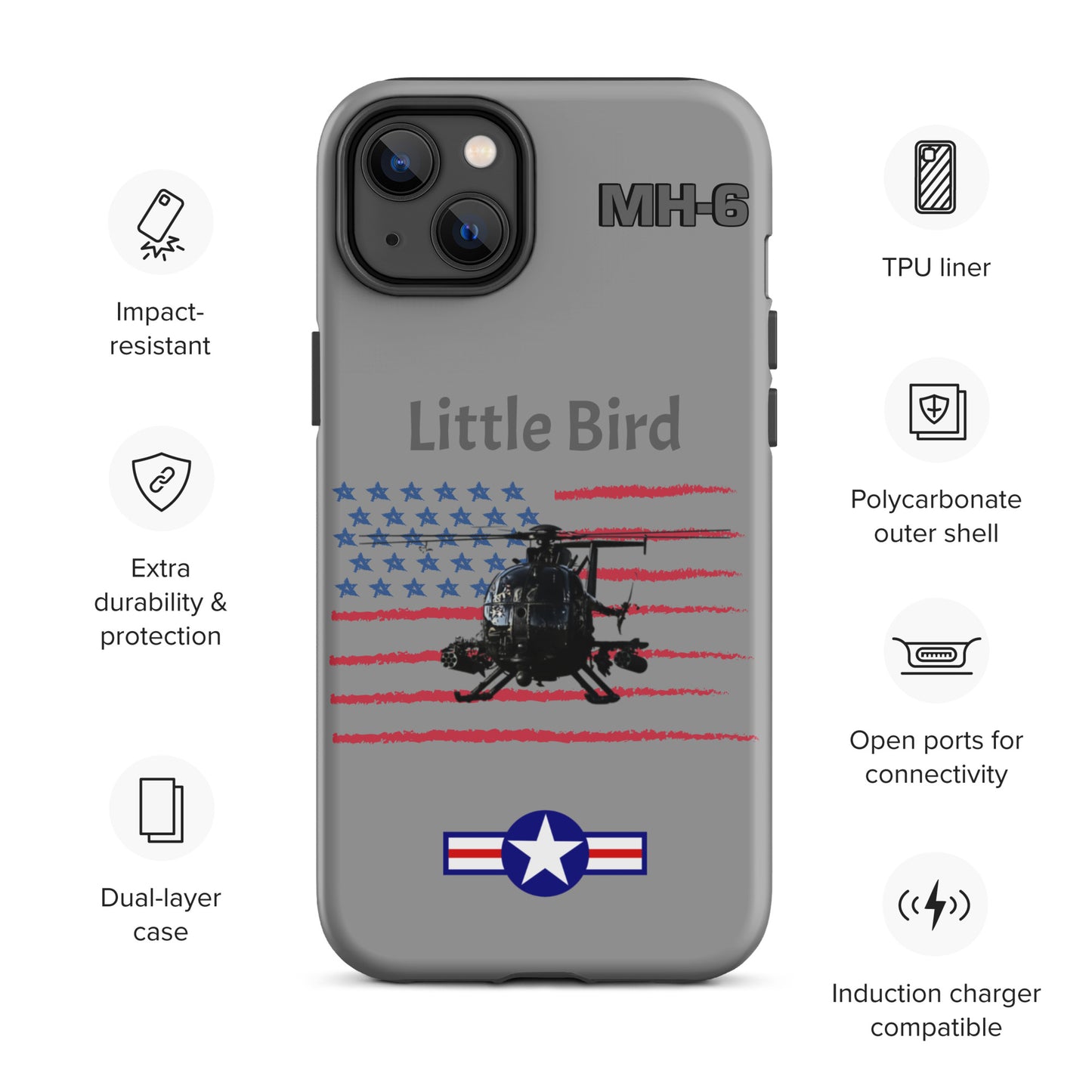 Little Bird Patriot iPhone Case (Without Quotes)