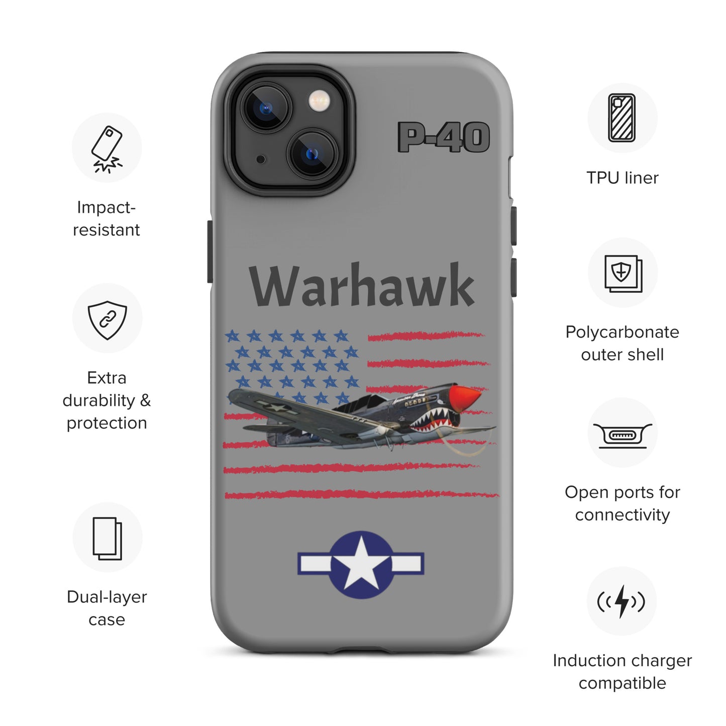 WWII Warhawk Patriot iPhone Case