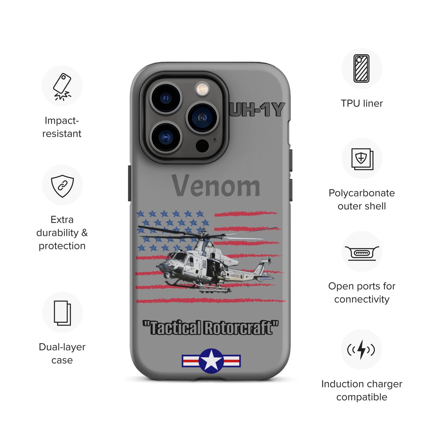 Super Huey Patriot iPhone Case