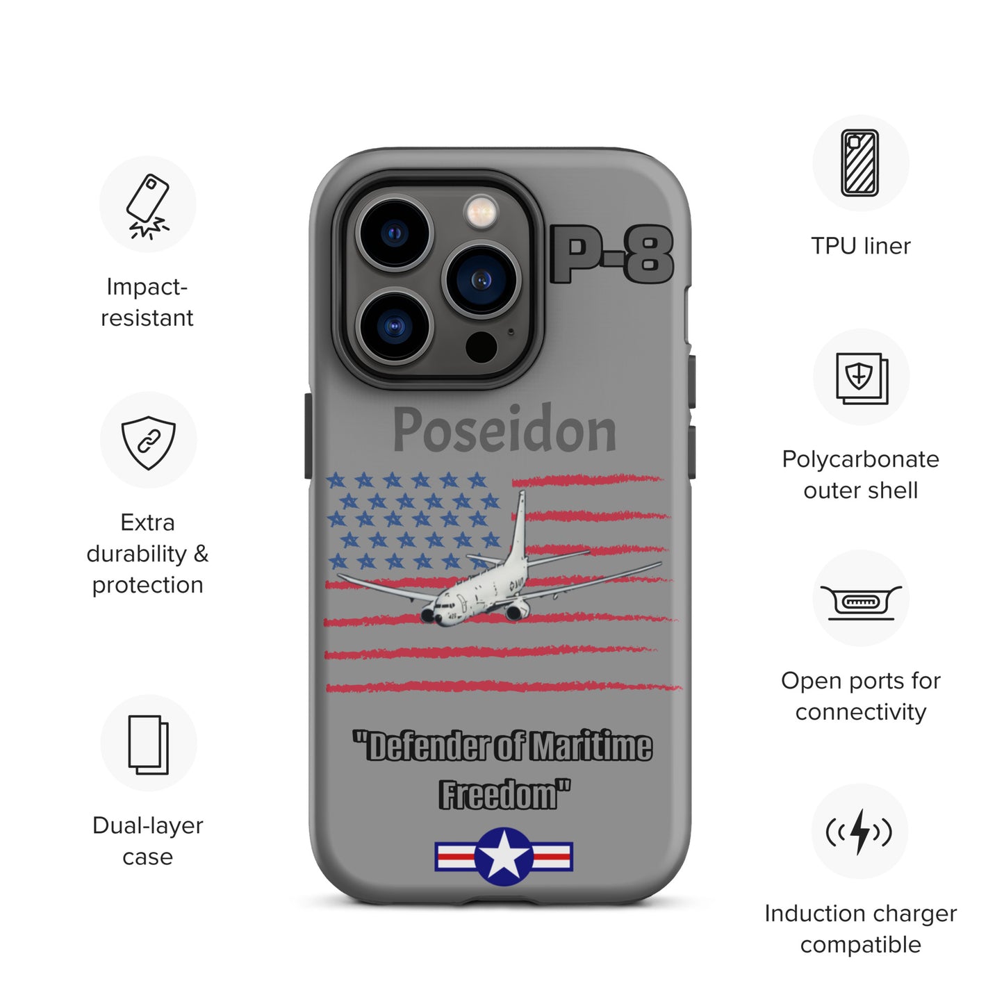 Poseidon Patriot iPhone Case
