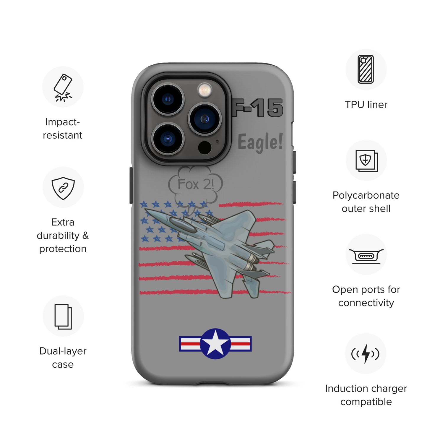 Eagle Wings Freedom iPhone Case (Without Quotes)