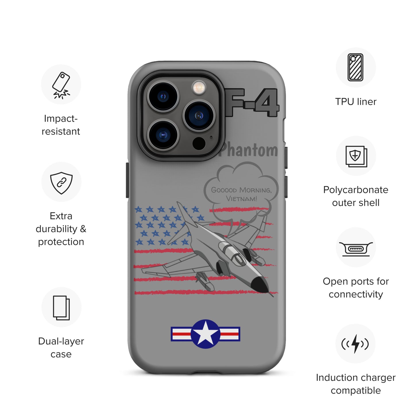 Patriot Phantom iPhone Case (Without Quotes)