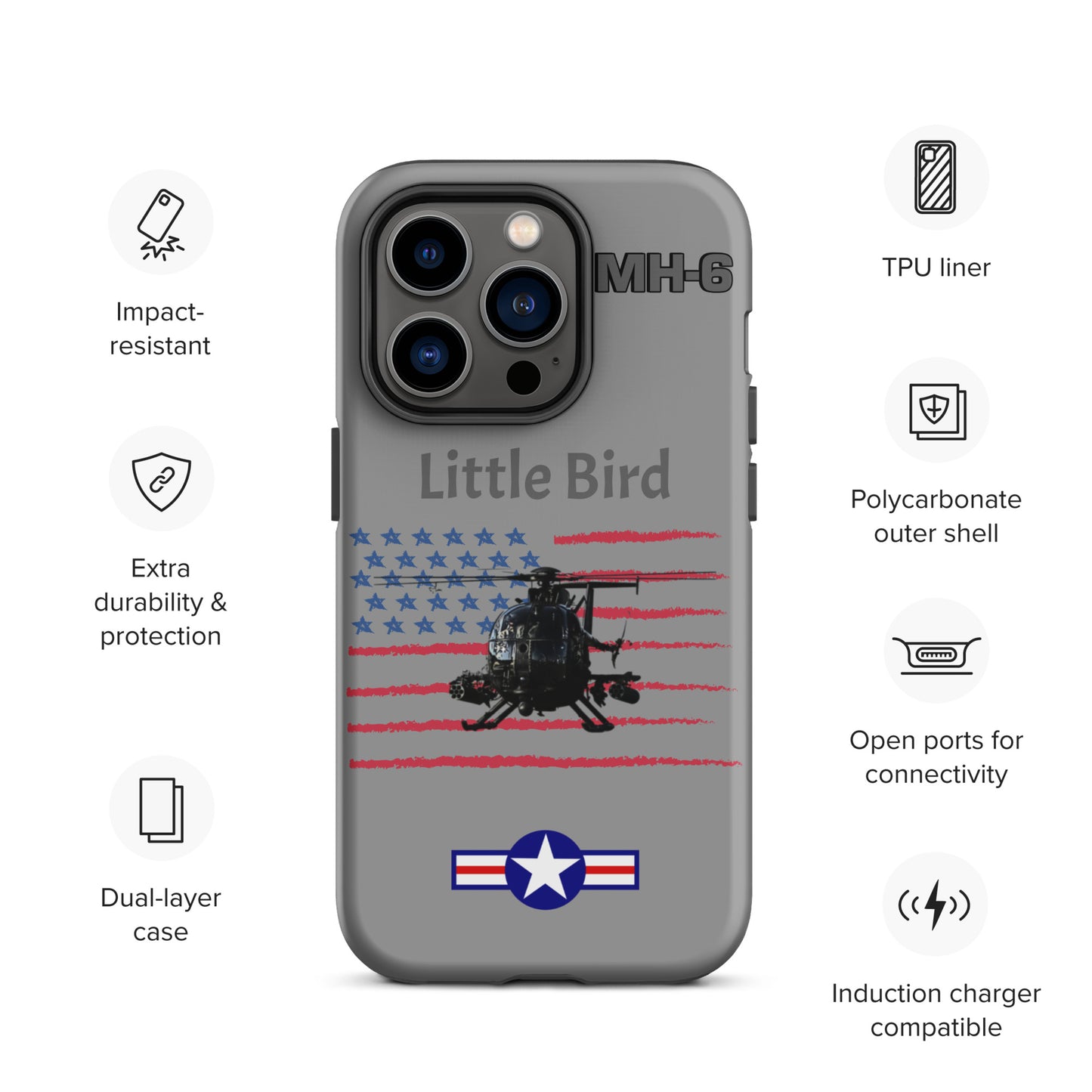 Little Bird Patriot iPhone Case (Without Quotes)
