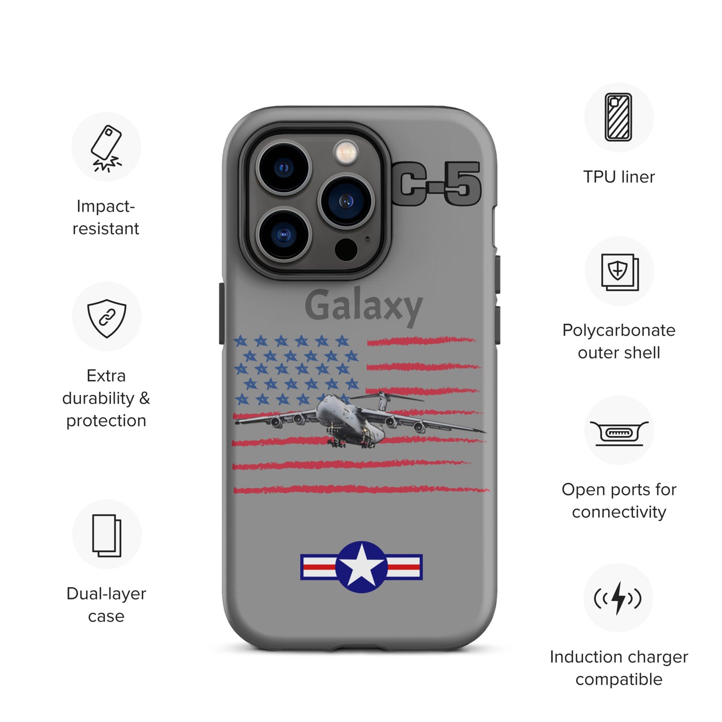 Galaxy Patriot iPhone Case (Without Quotes)