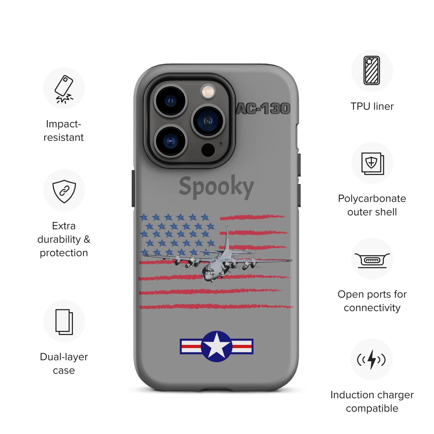Spooky Patriot iPhone Case (Without Quotes)