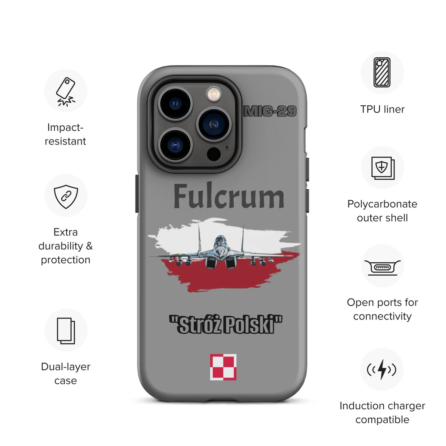 Poland Fulcrum Patriot iPhone Case